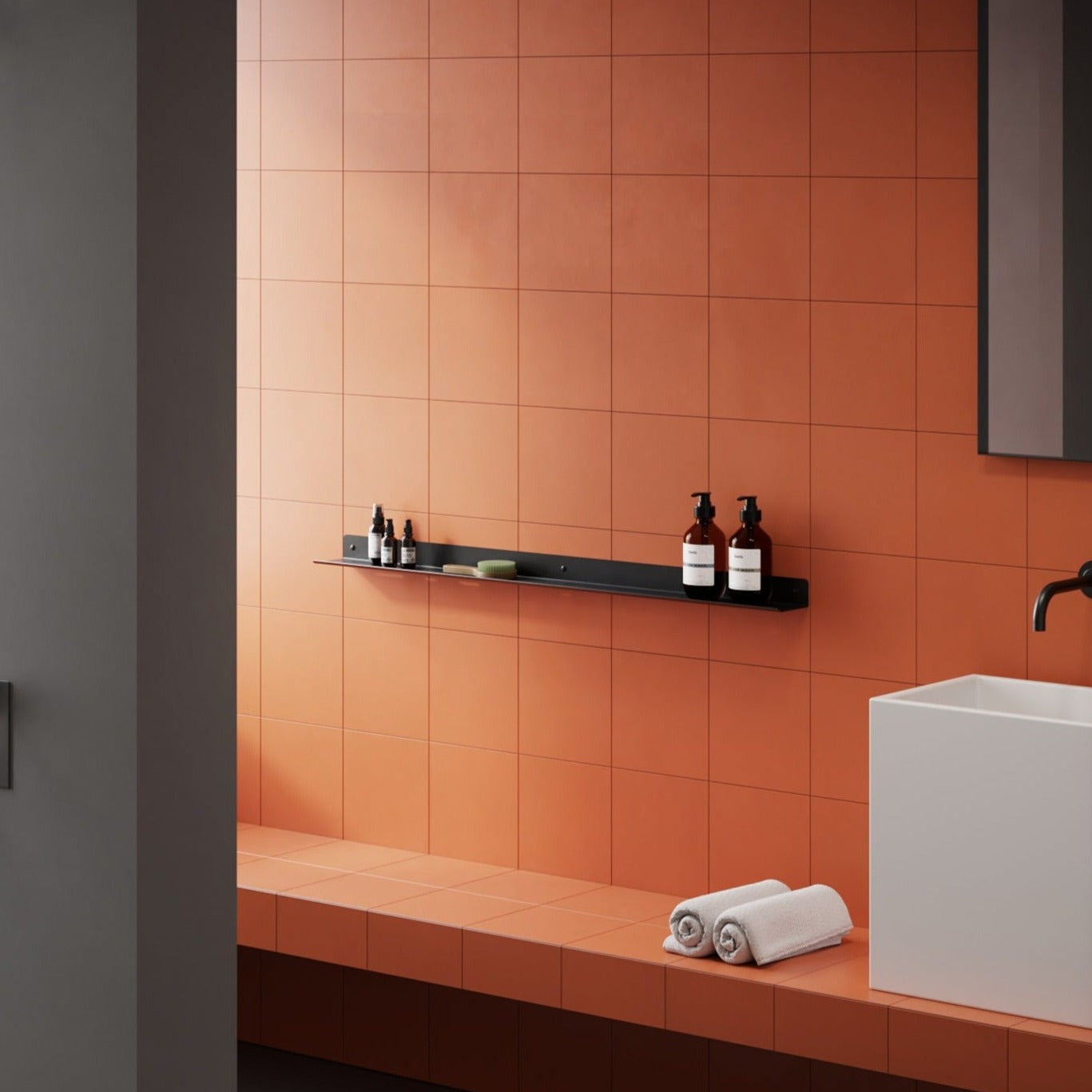 Metal Shower Shelf Plain