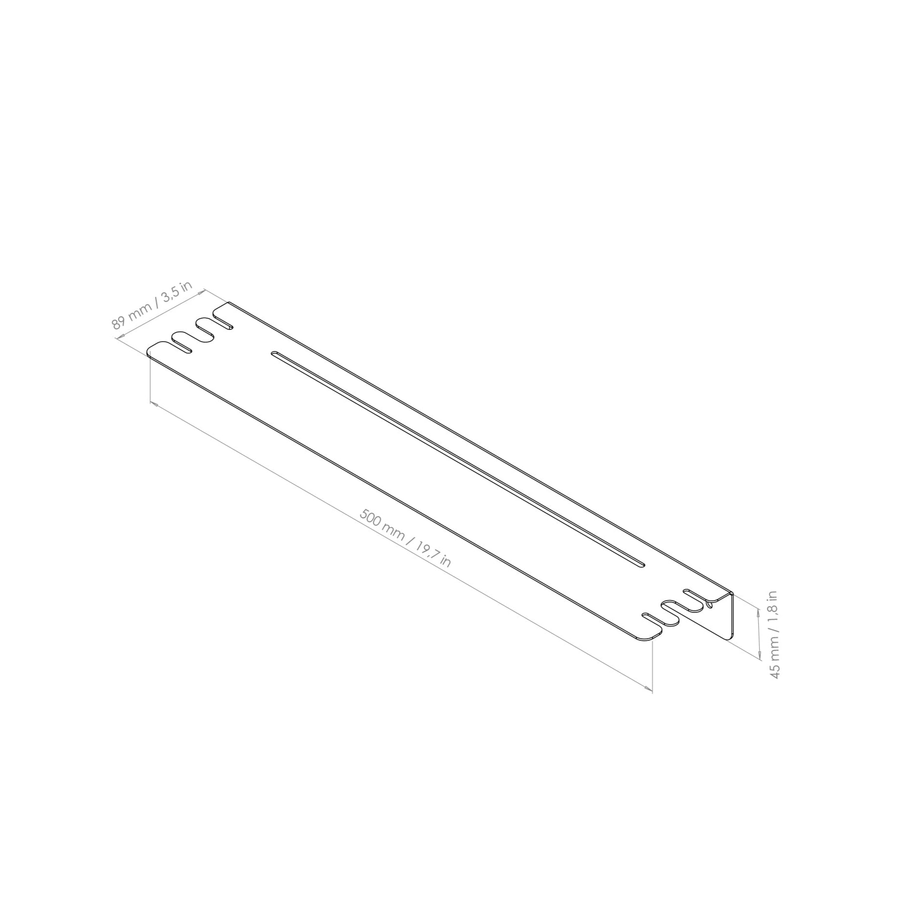 shower shelf metal drawing
