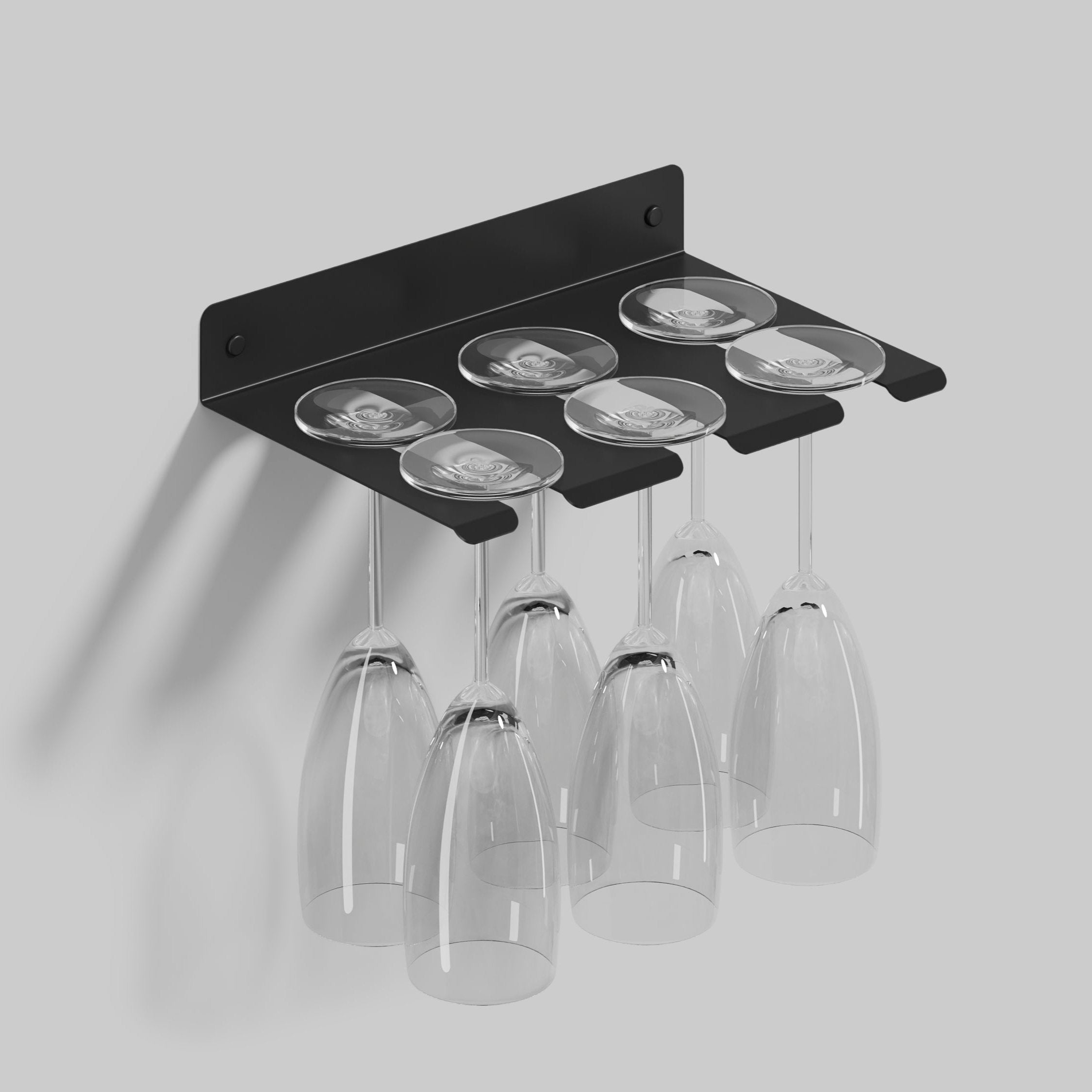 black steel glasses holder