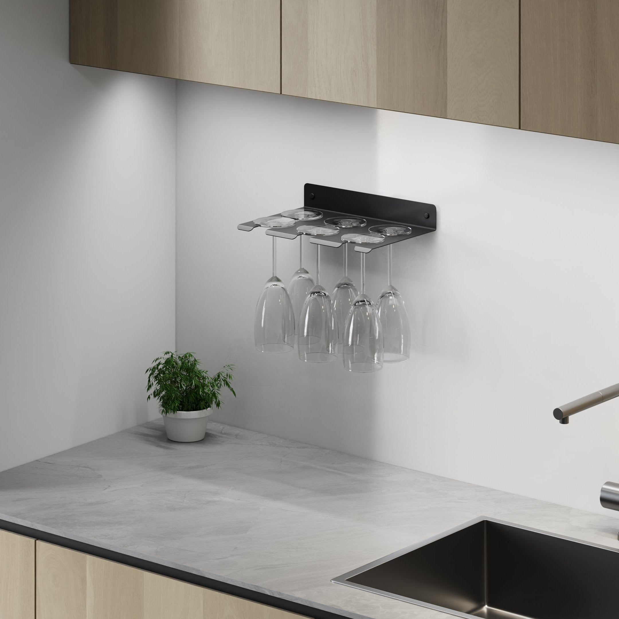 Kitchen glasses holder