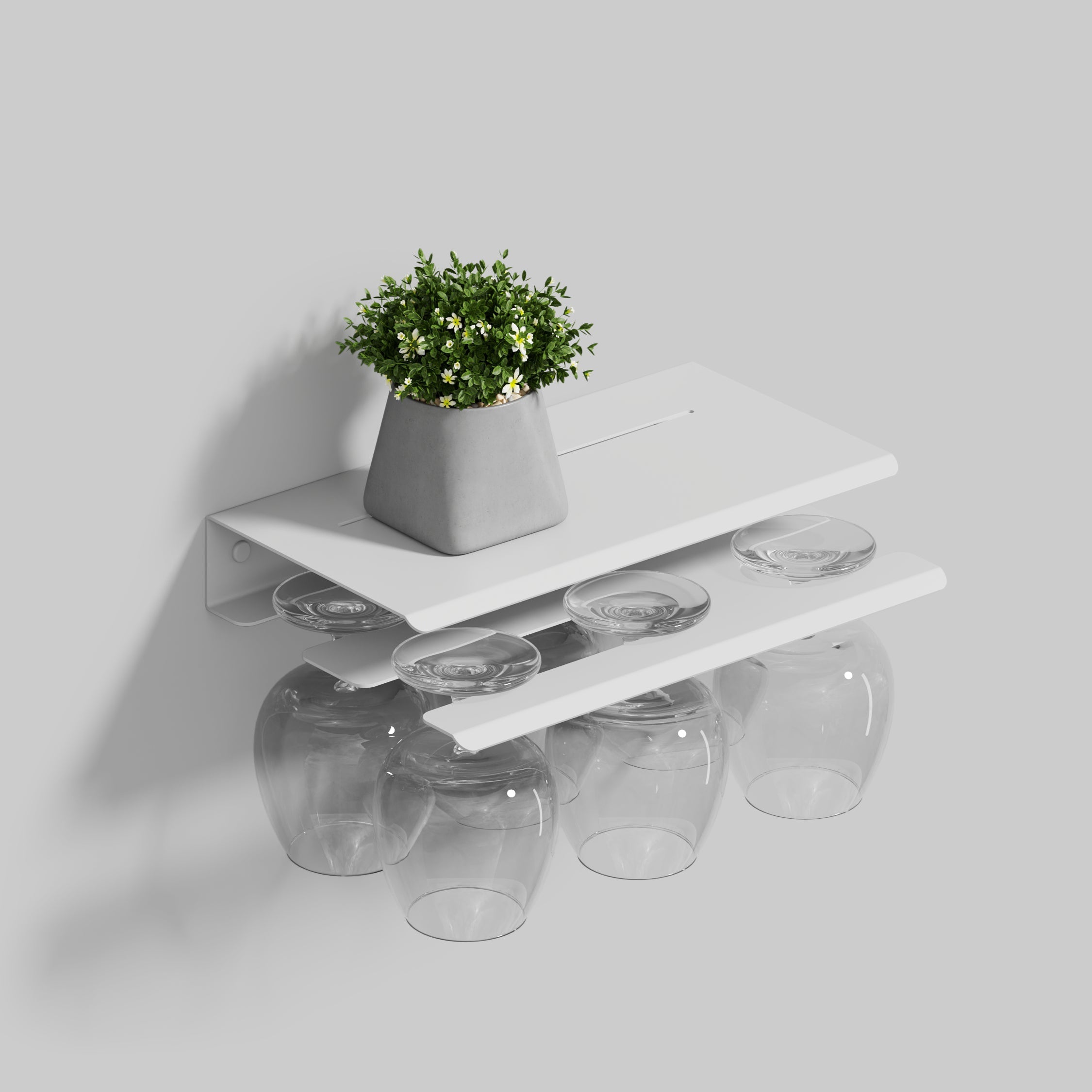 Shelf with bocal holder