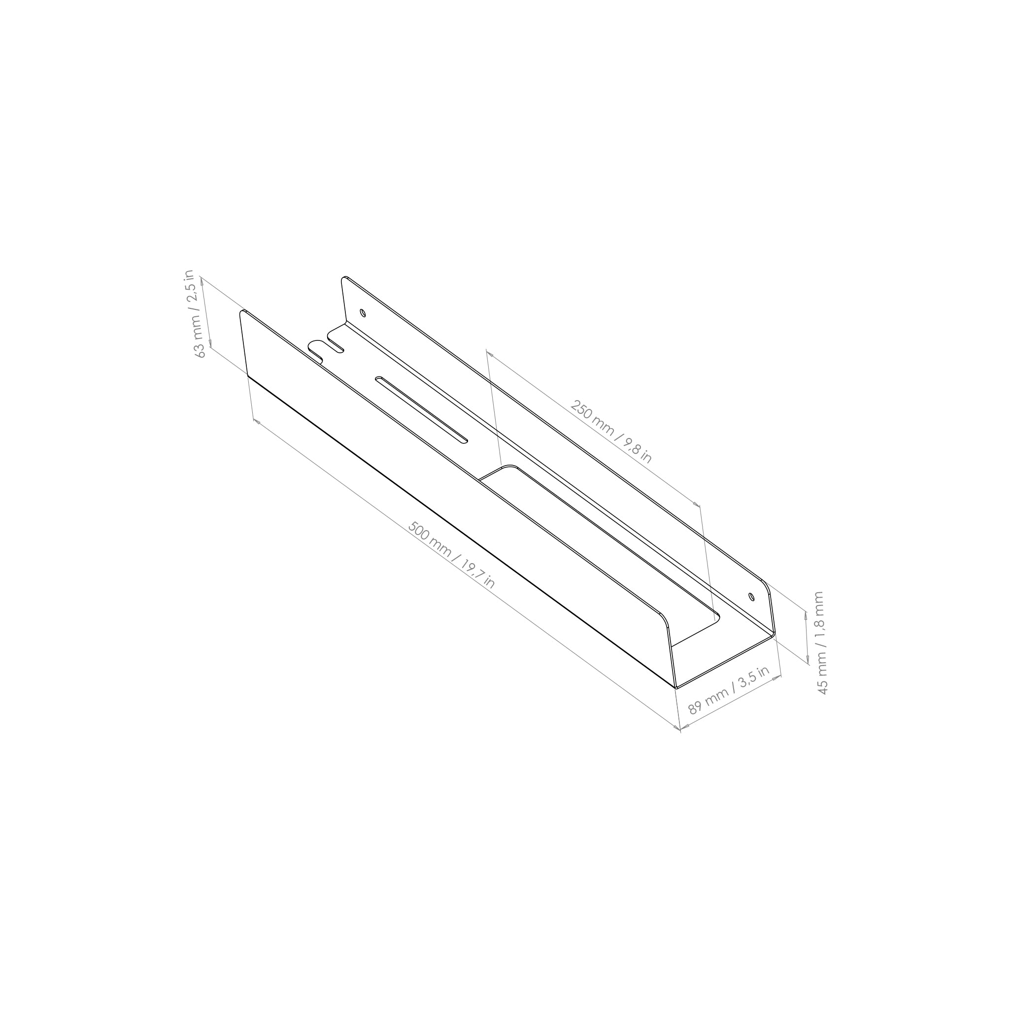 towel shelf drawing