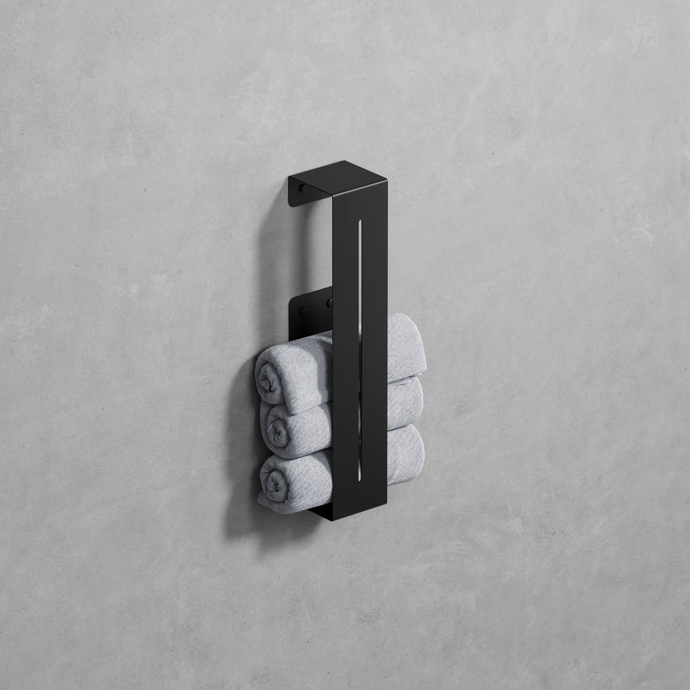 towel holder black metal