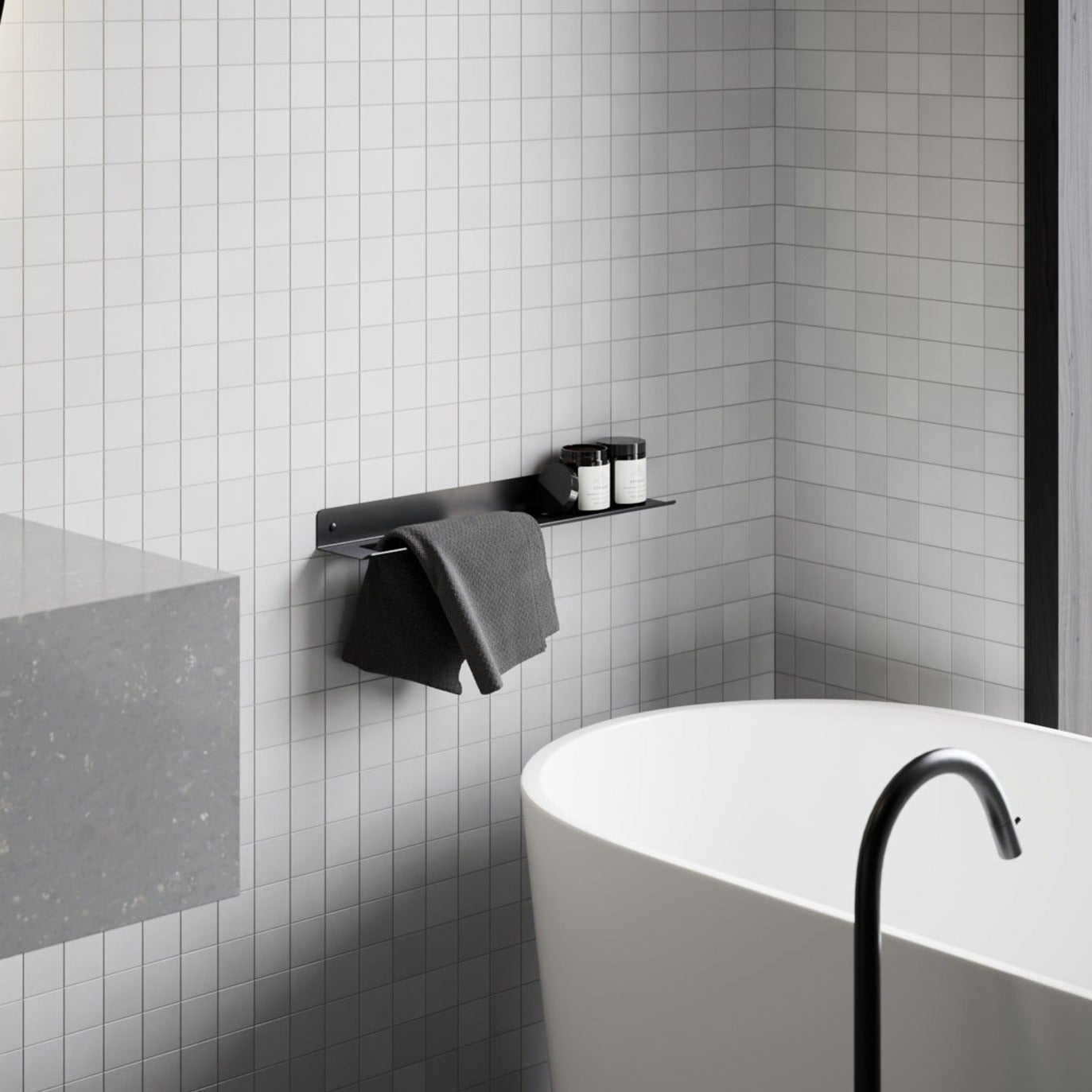 towel shelf plain
