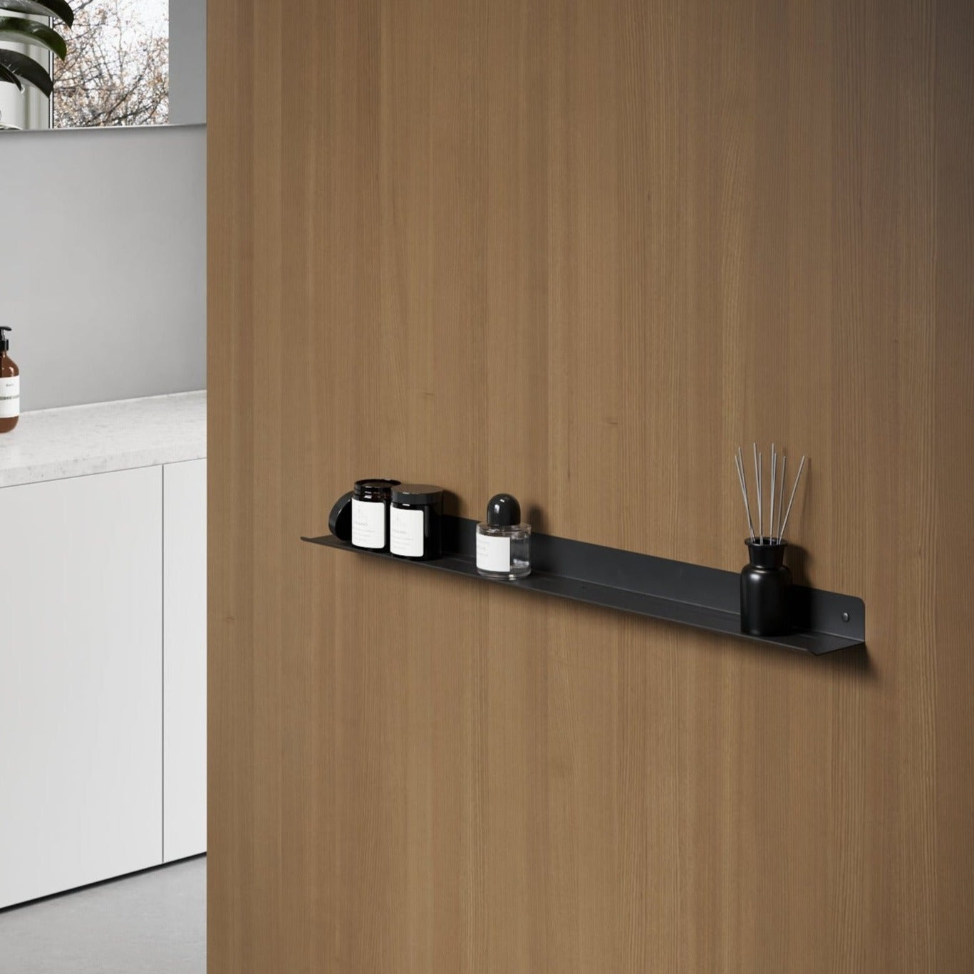 modern bathroom shelf