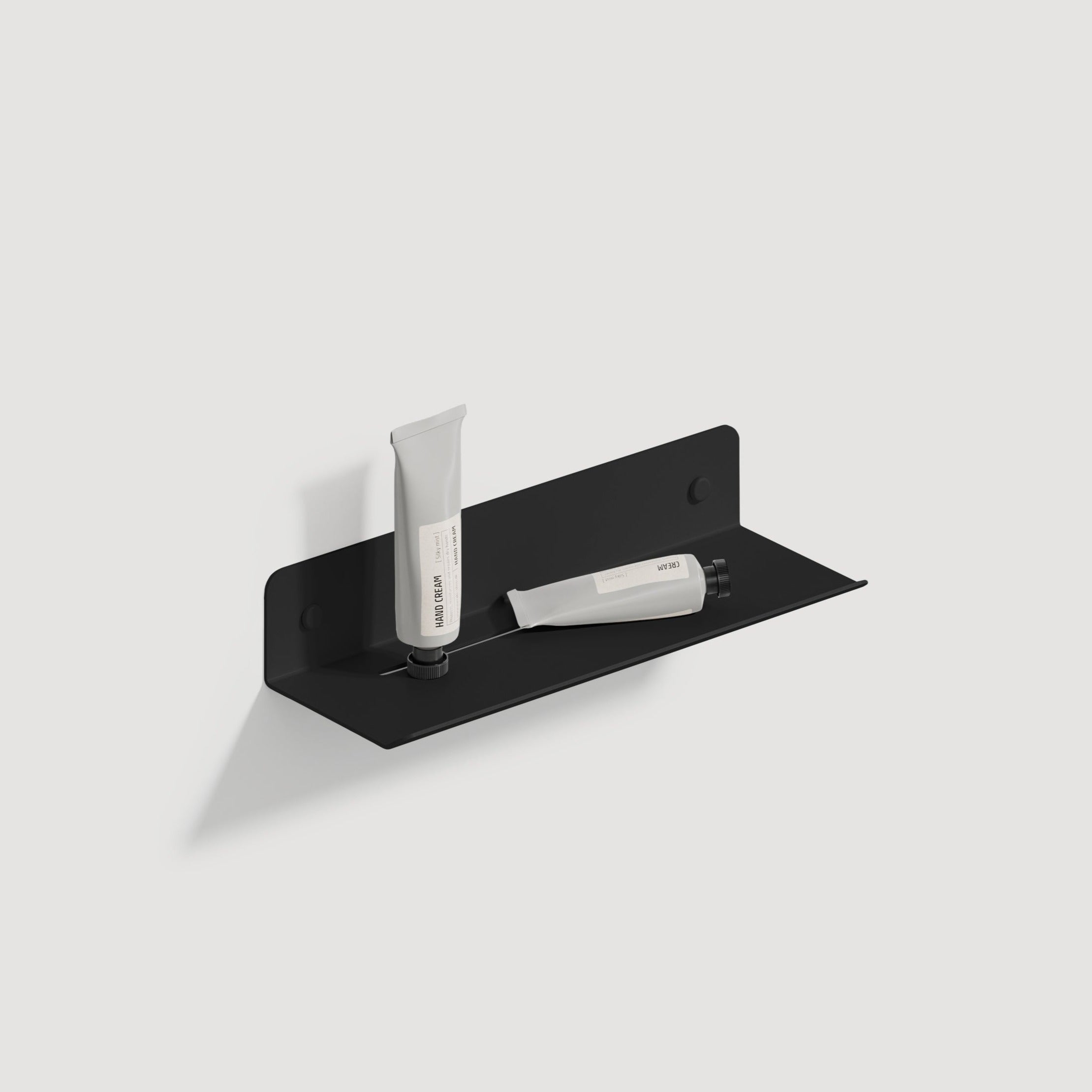 Black steel Shower Shelf Plain