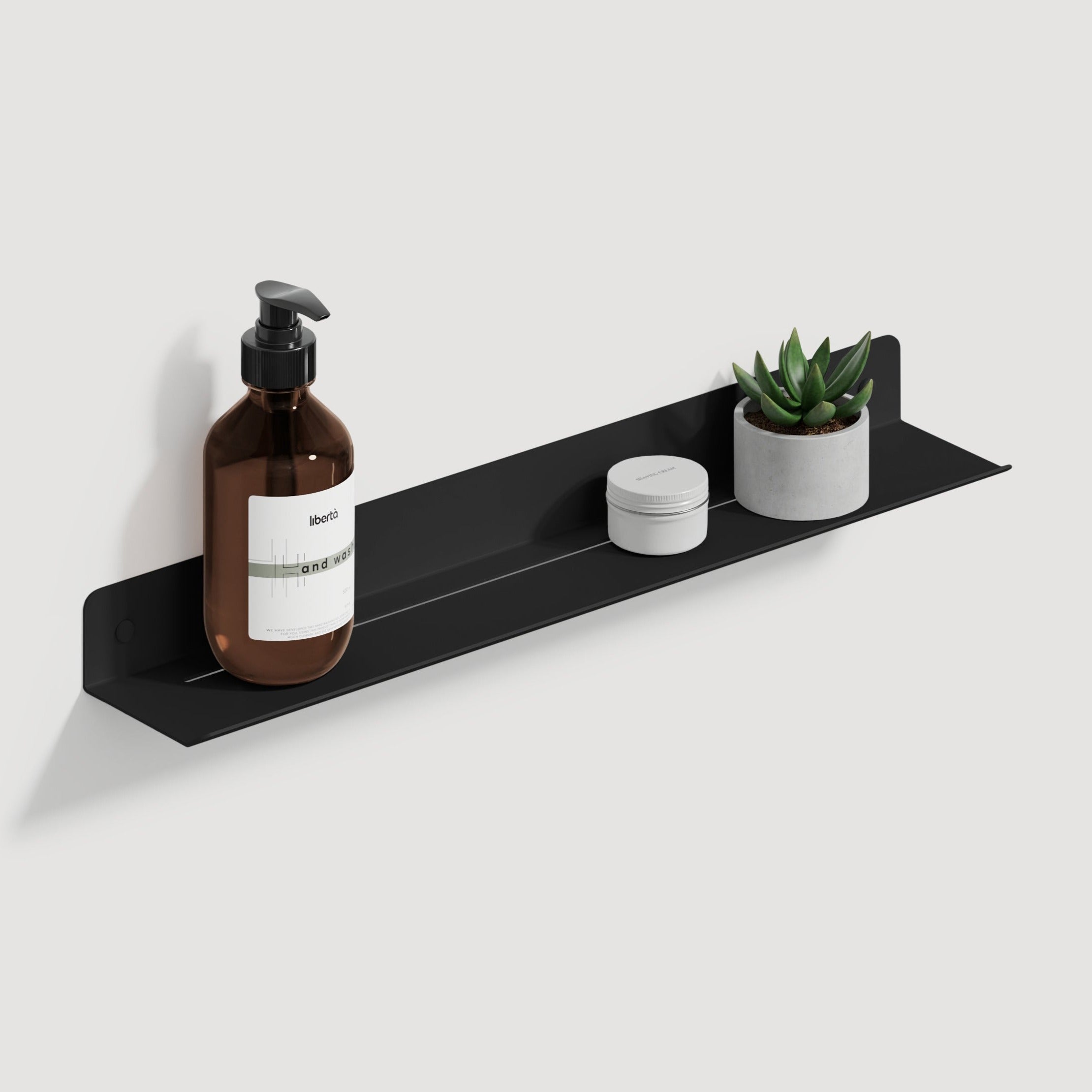 black shelf for bath plain