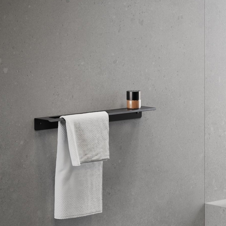 Shelf With Metal Towel Rack Slim