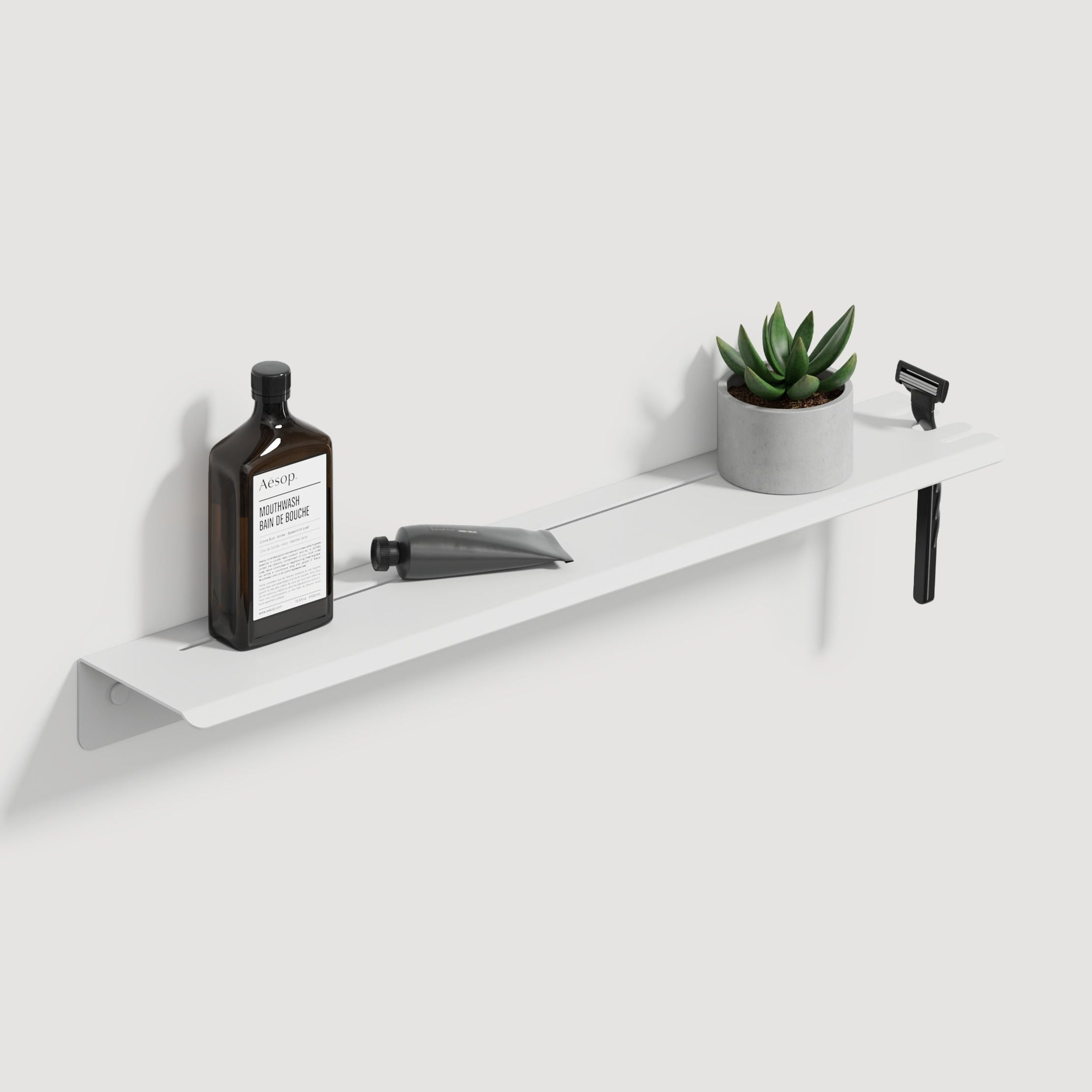 Shower Shelf With Right Hook Slim