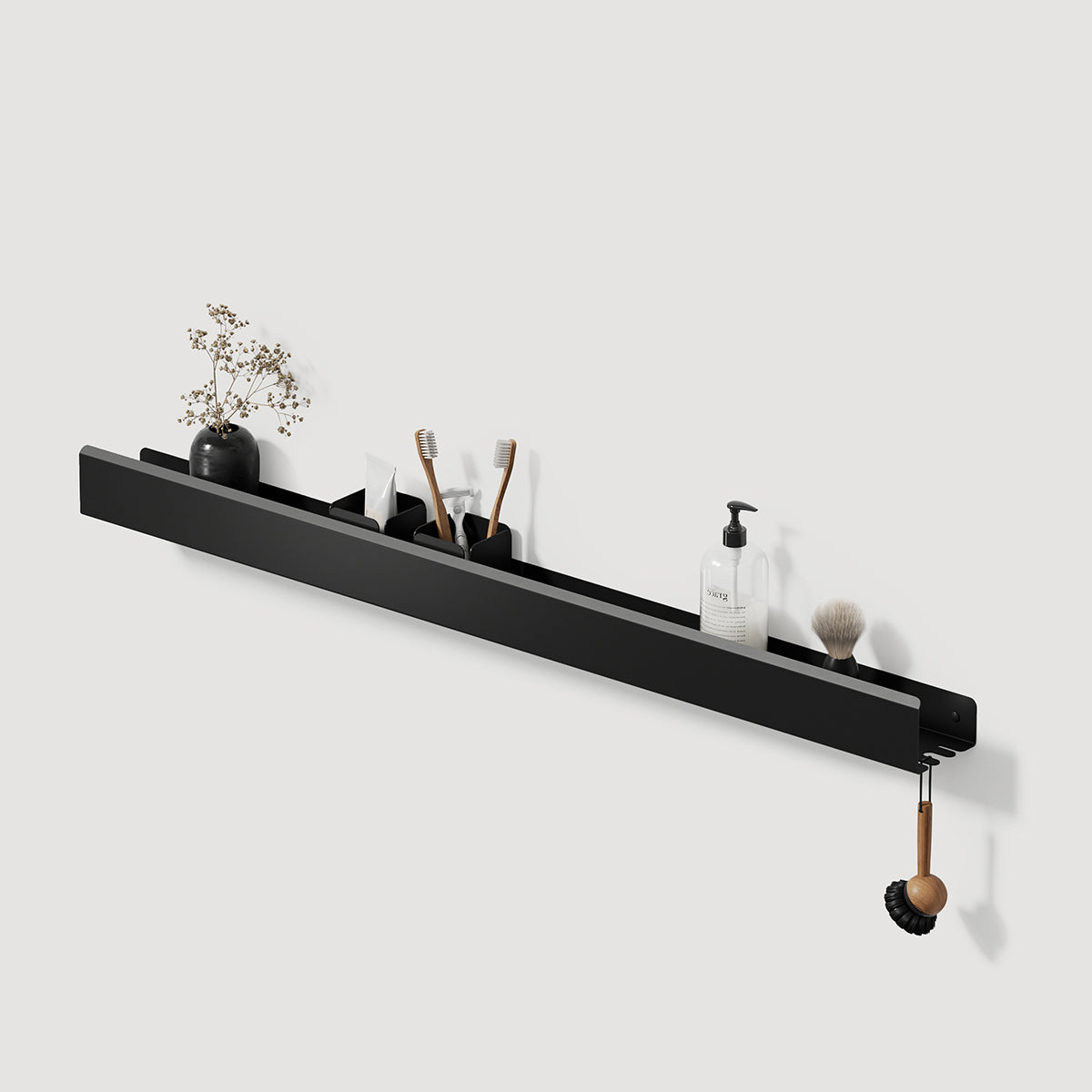 steel Shower Shelf With Right Hook Loft
