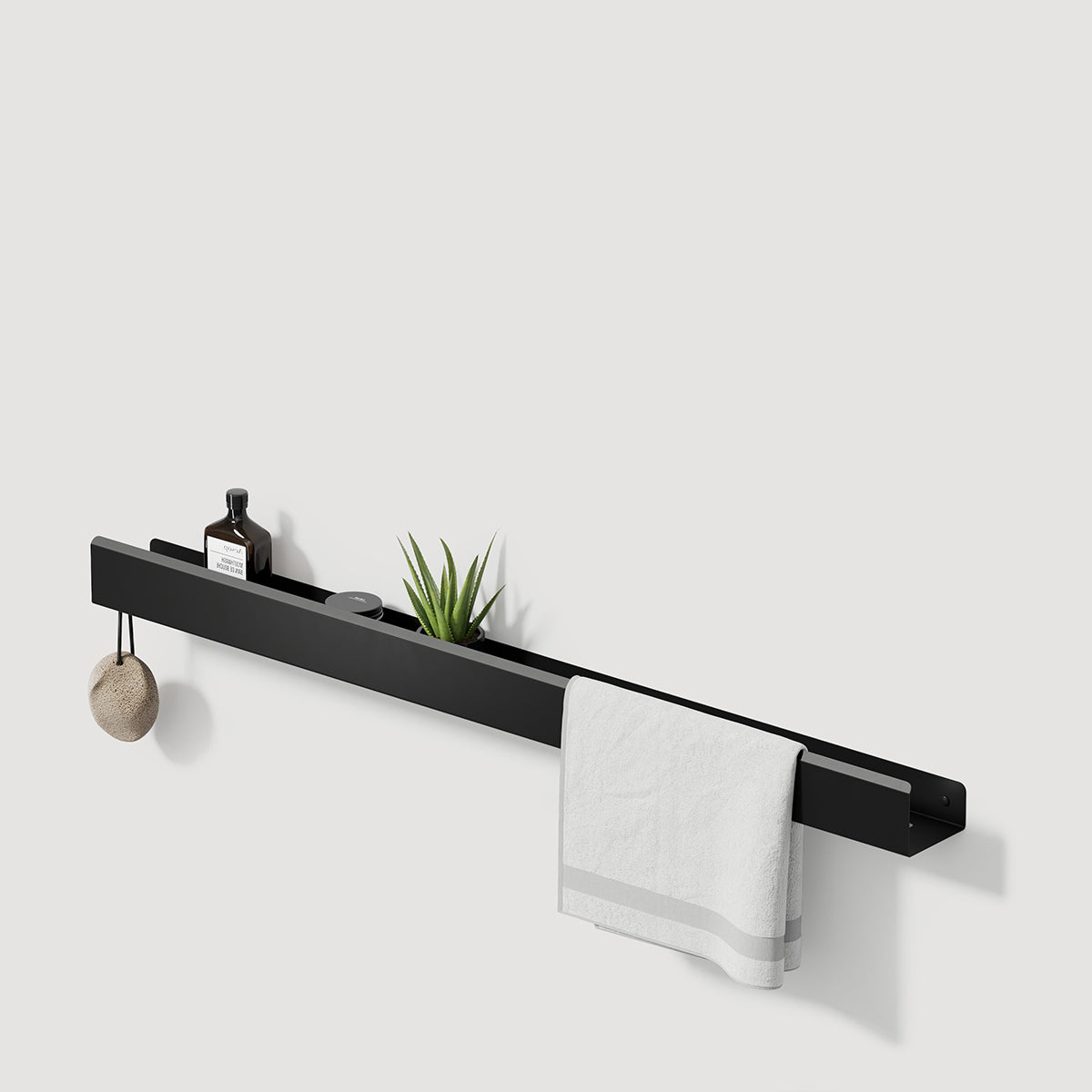 long modern bathroom shelf