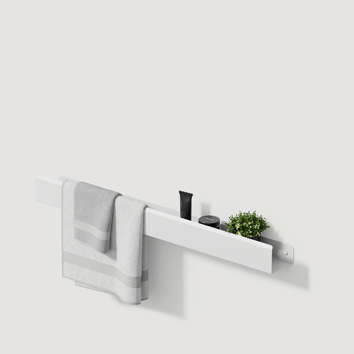 Shelf With Towel Rack On Left loft