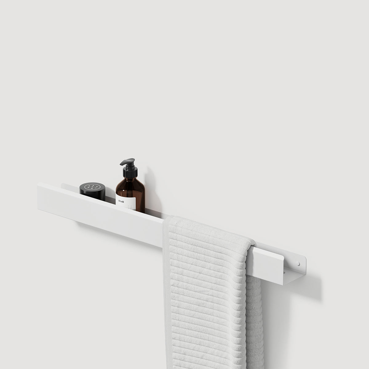 white stainless steel bathroom shelf loft