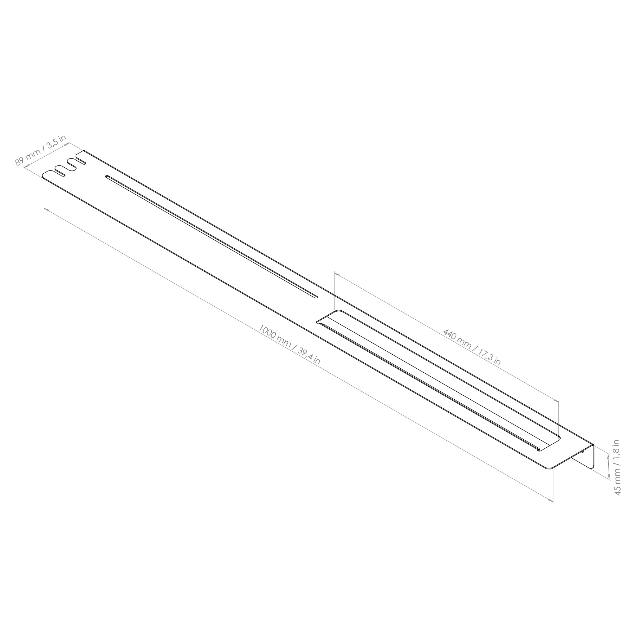 towel rack drawing 100cm