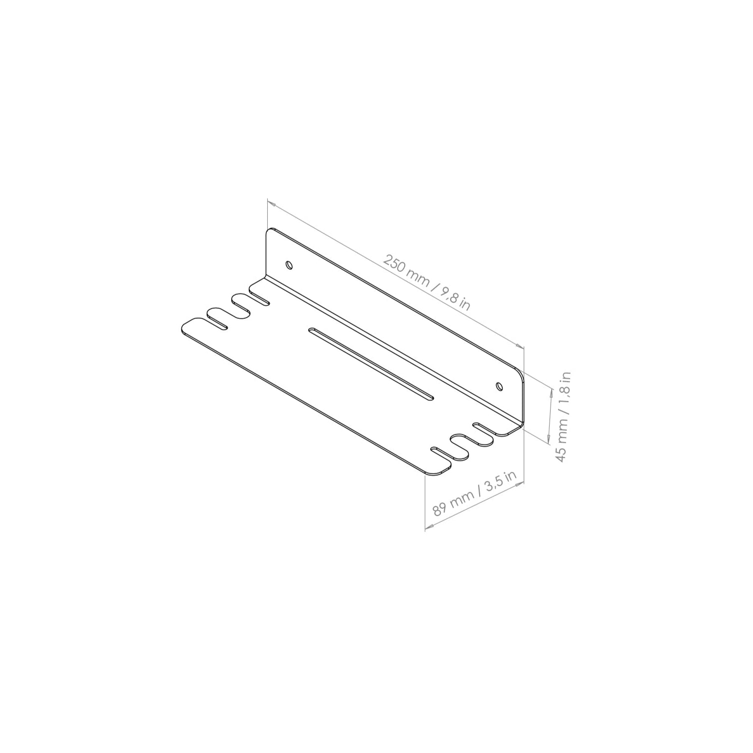 shower shelf wall mount Clear collection