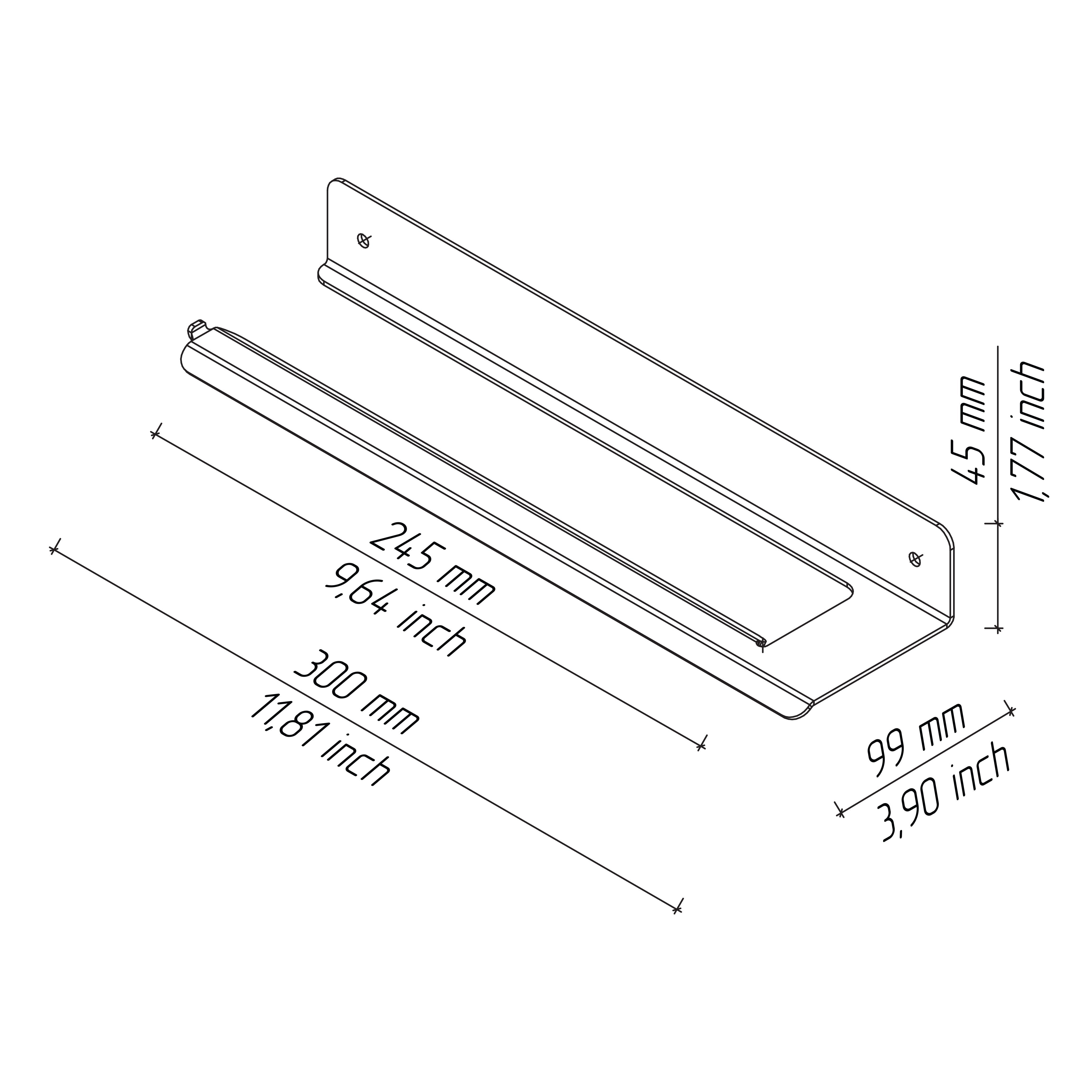 Paper towel holder drawing