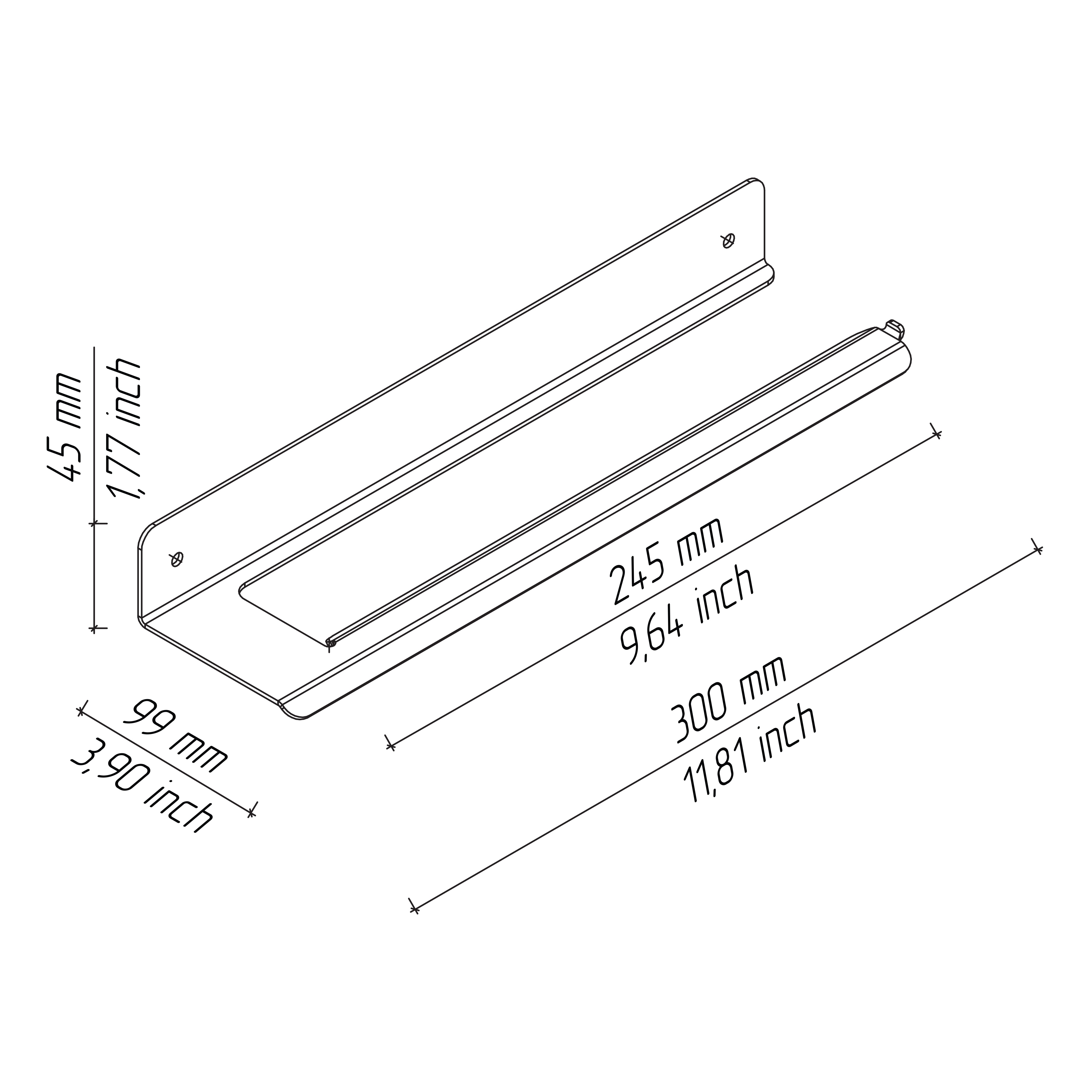 Paper towel rack drawing