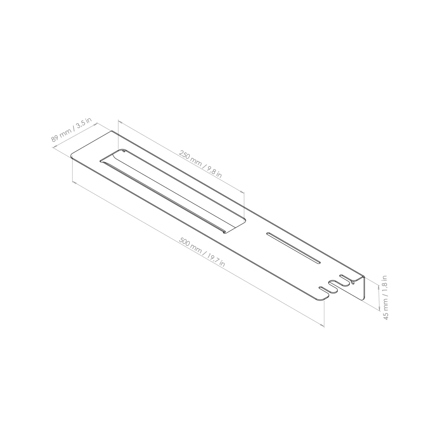 towel rack drawing 20"