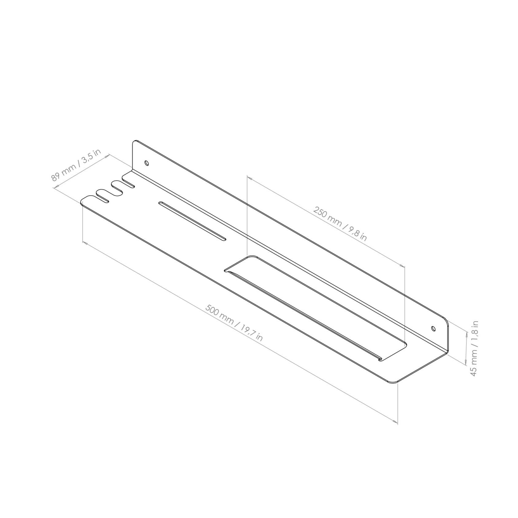 towel rack with hook drawing