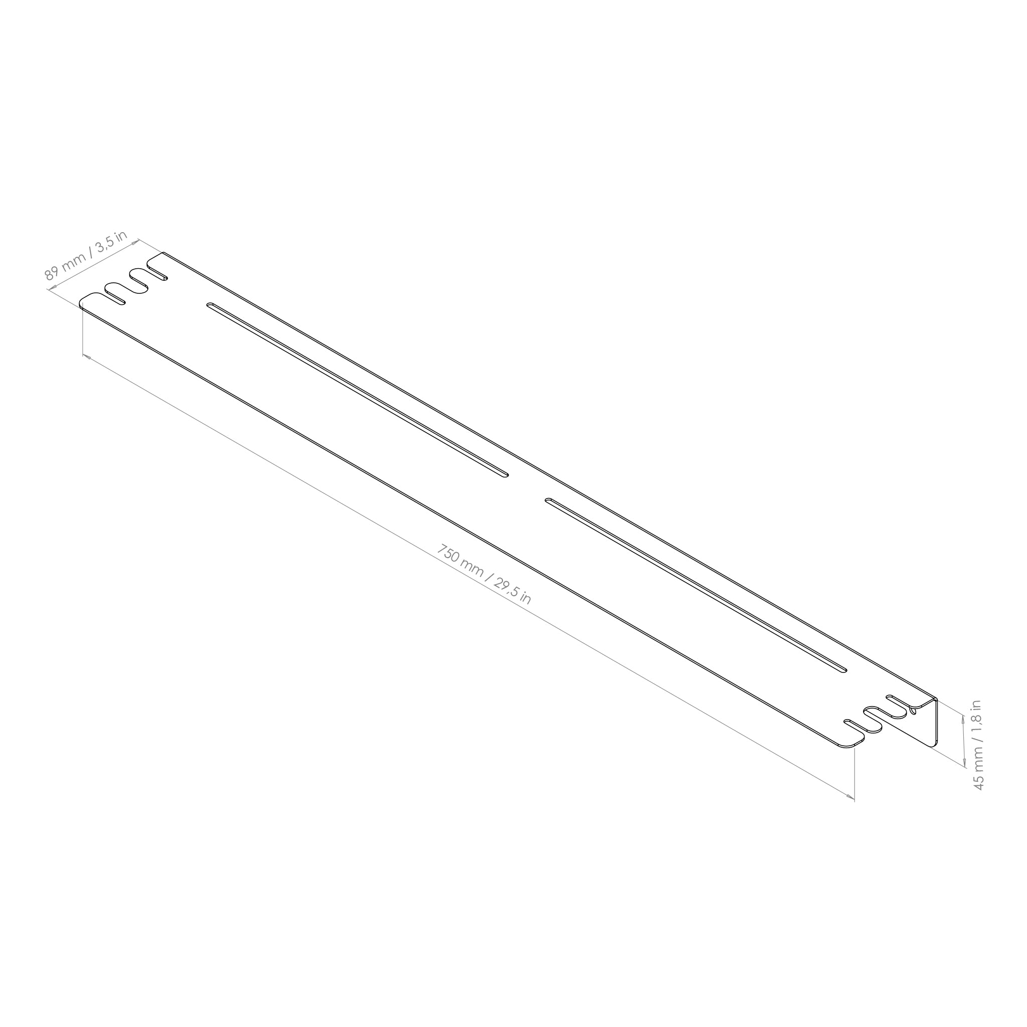 bathroom long shelf drawing