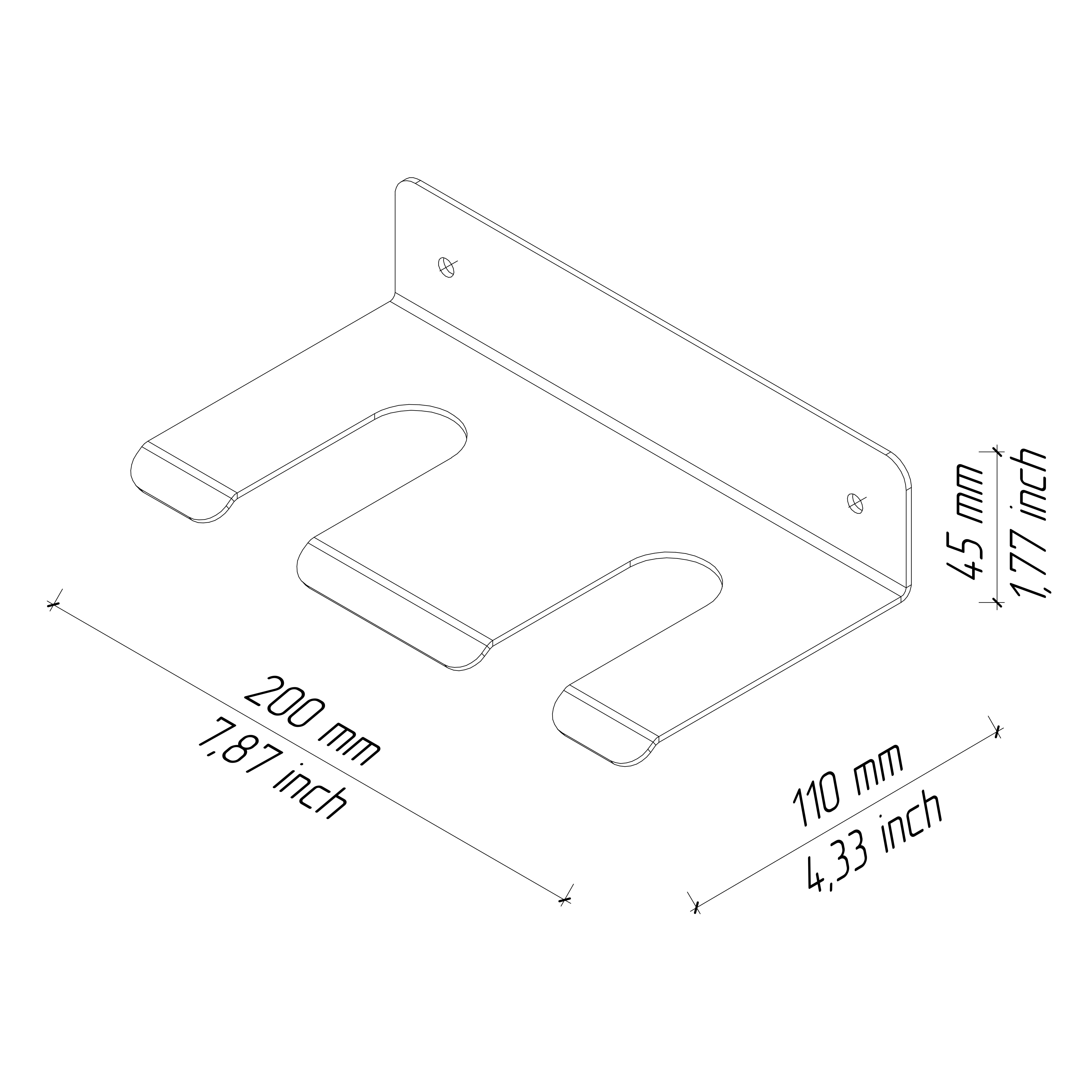 kitchen holder drawing