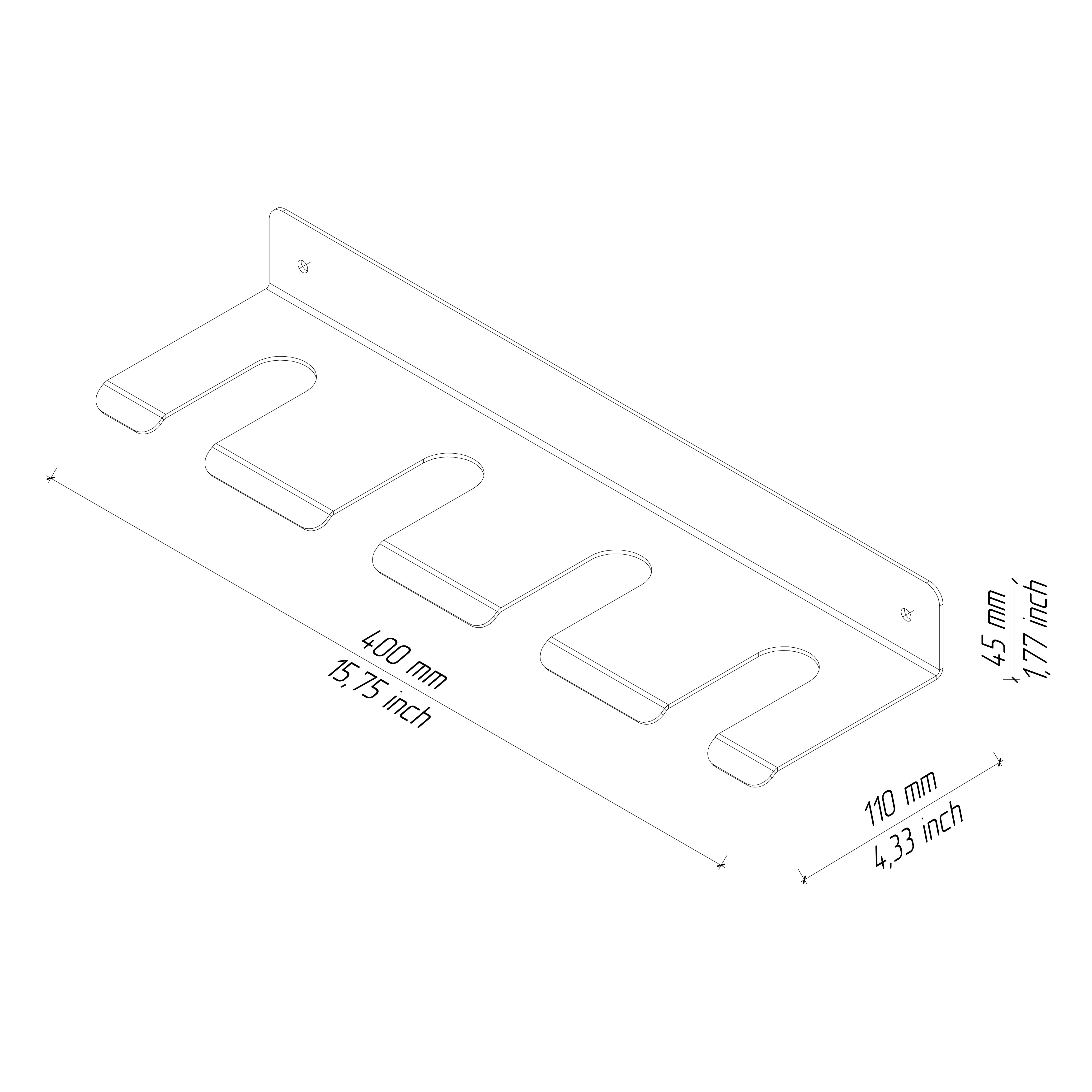 drawing of a kitchen glass holder