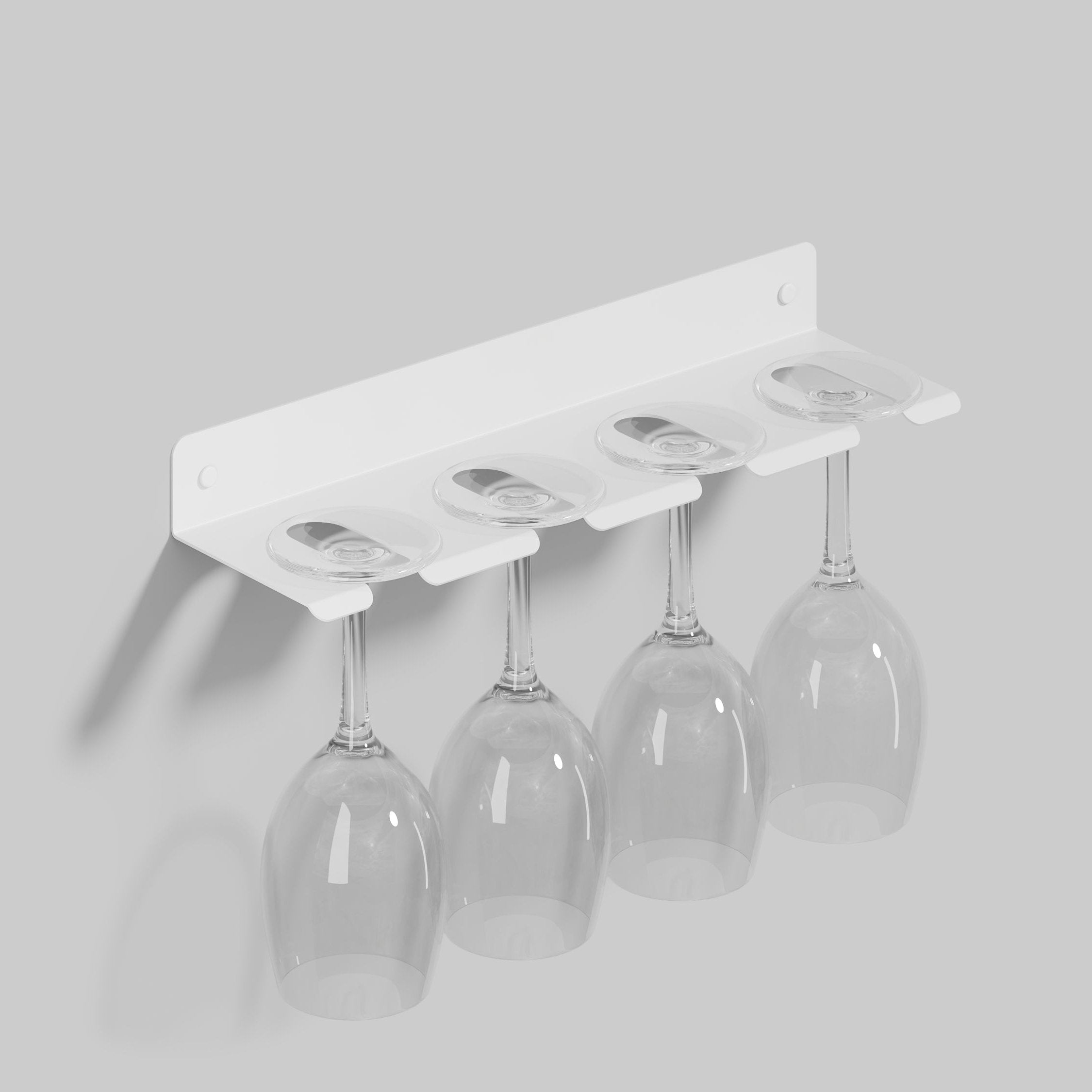 White steel drinkware holder