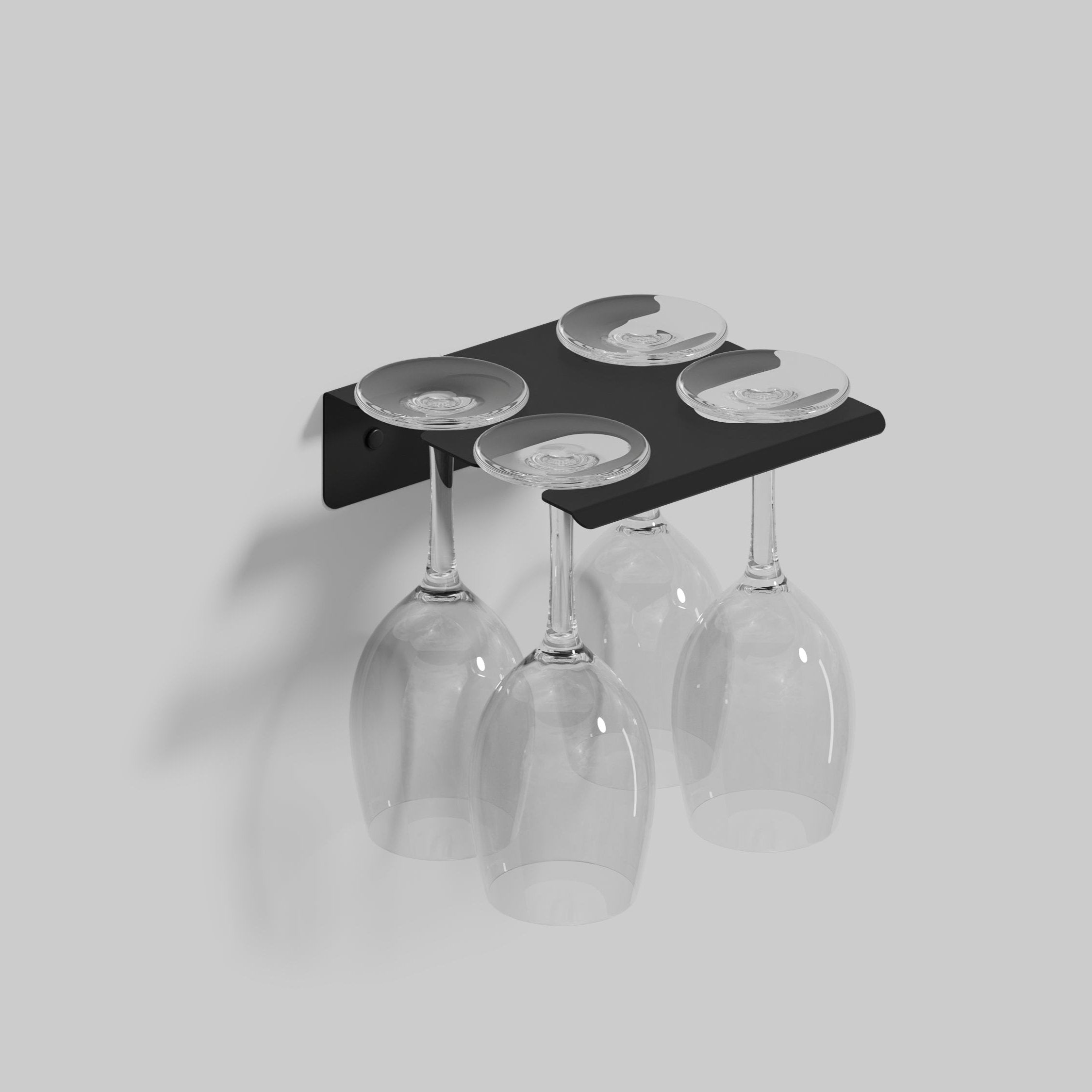 Black wineglasses holder