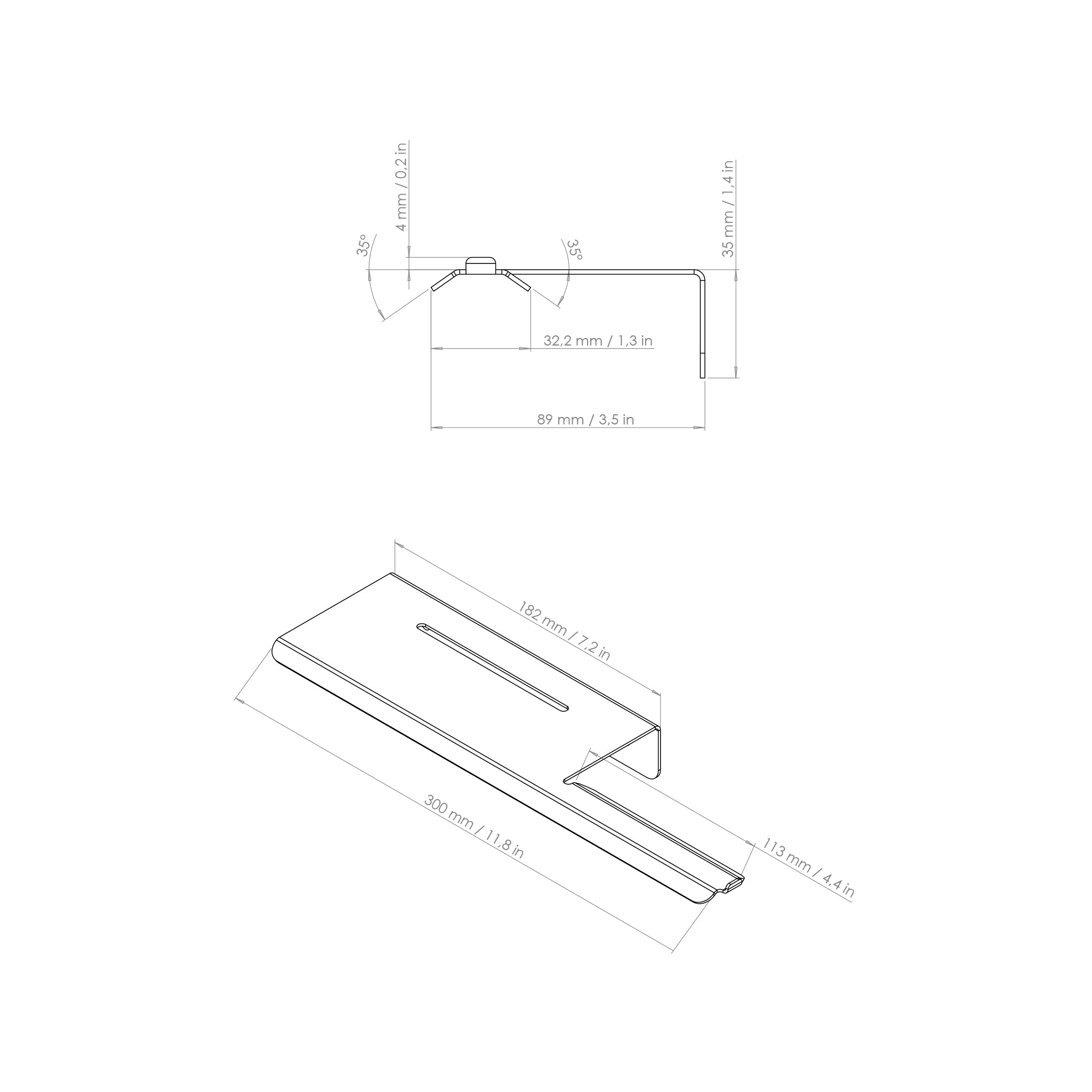 toilet paper holder right drawing