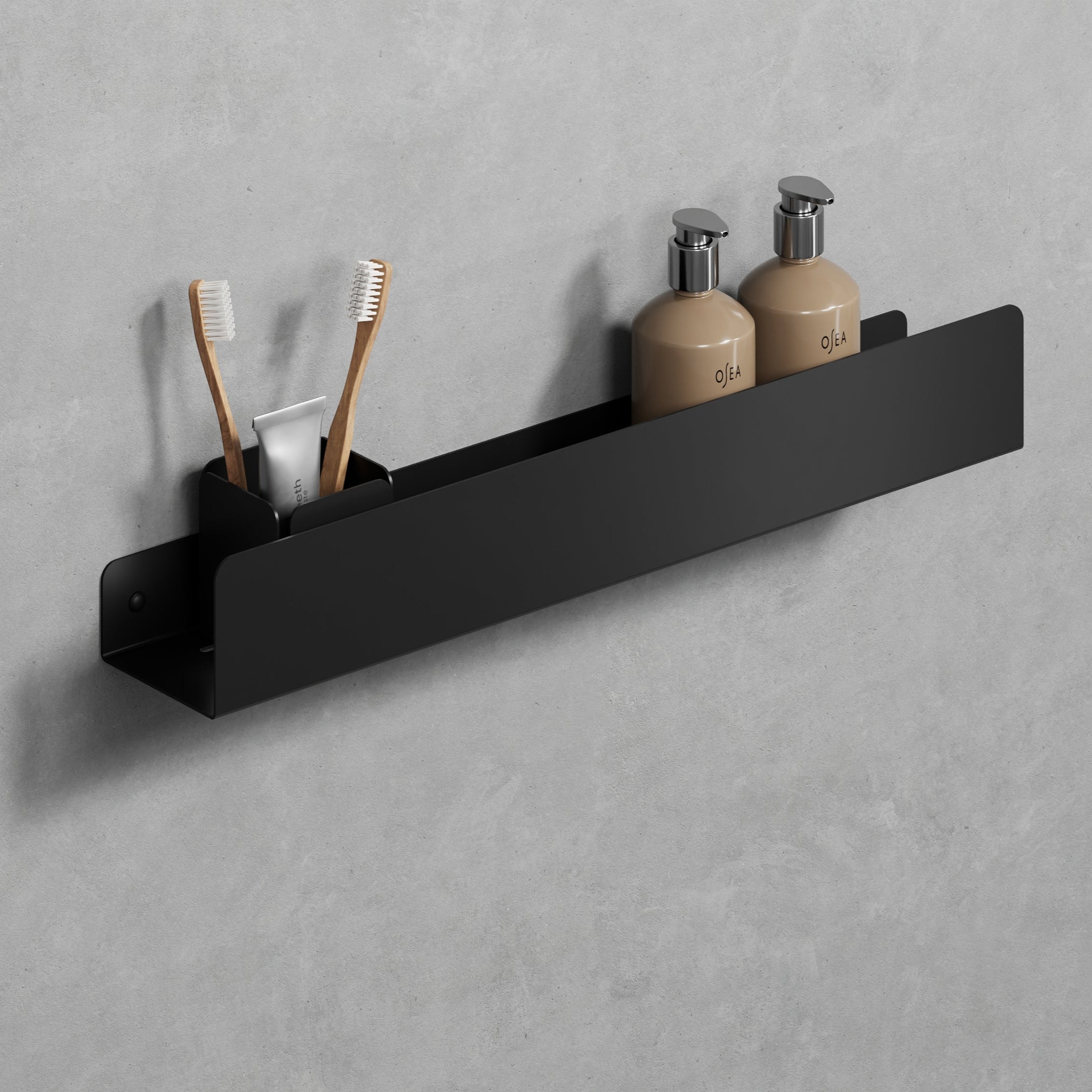 black steel shelf for bathroom 20"