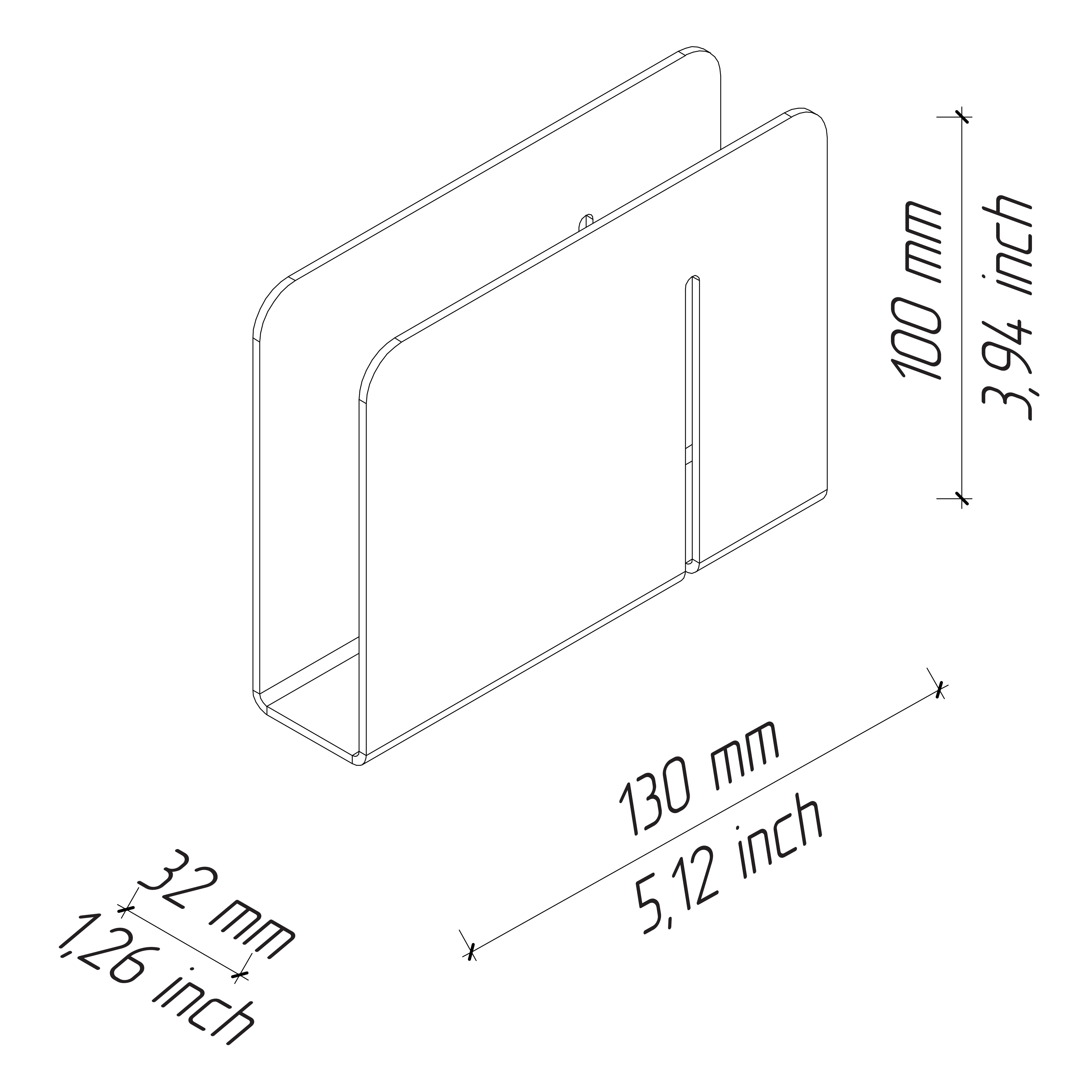 napkin holder drawing