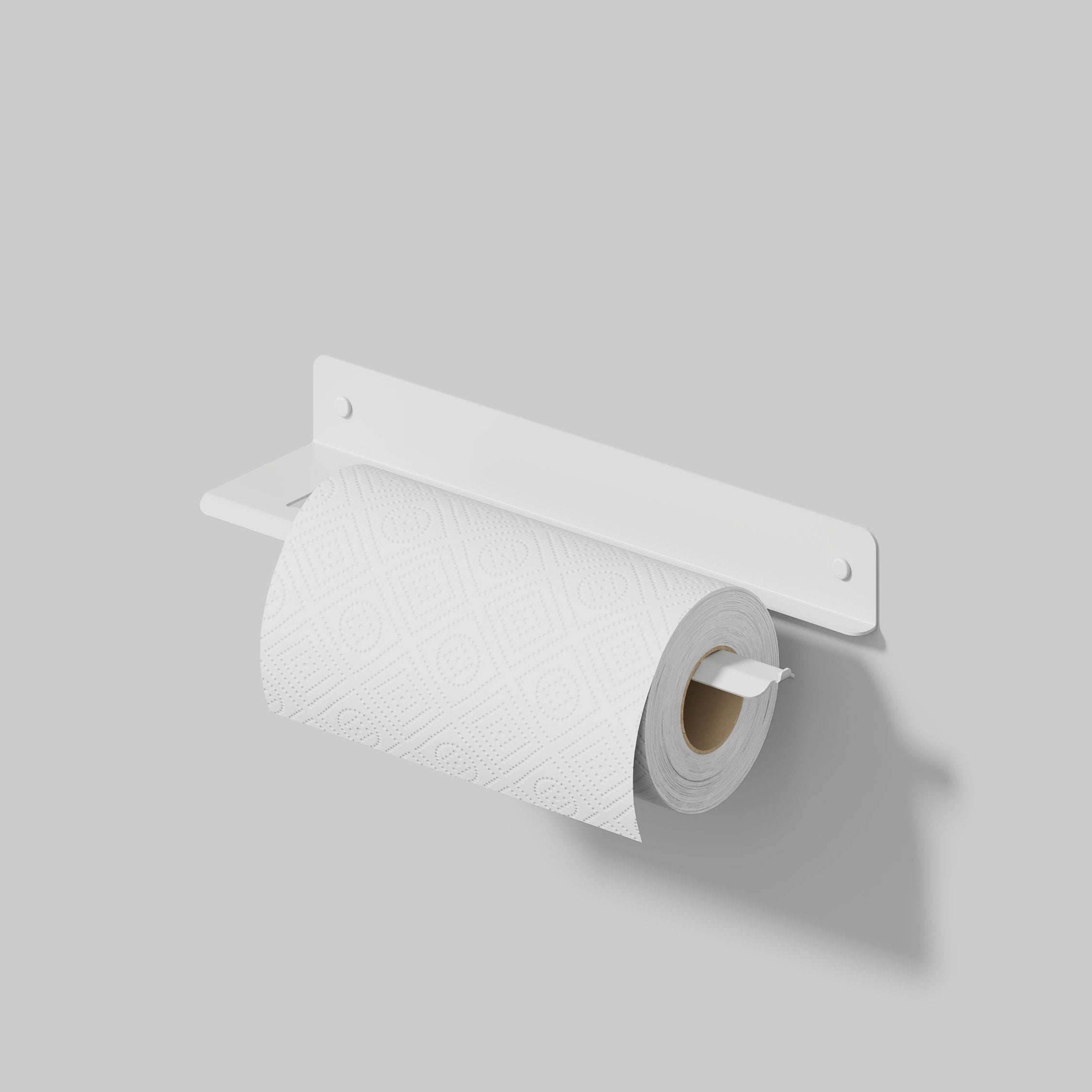 white steel wall hanger for paper towel