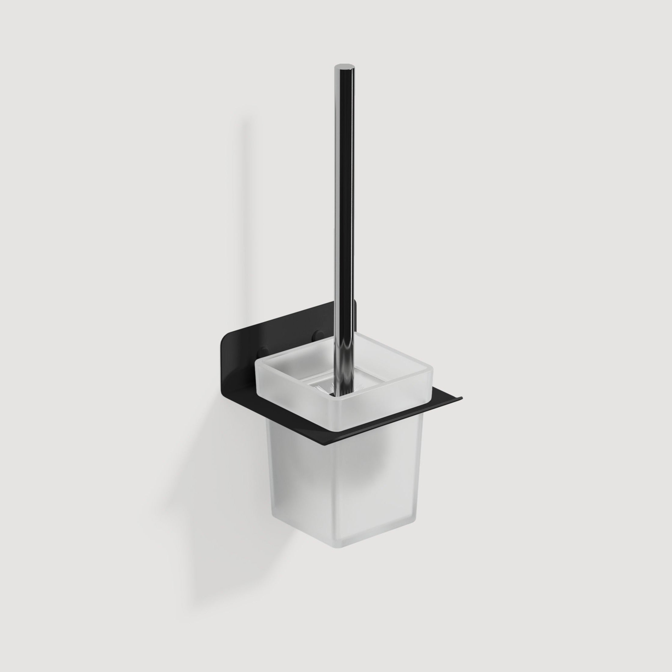 Toilet Brush With Holder Plain