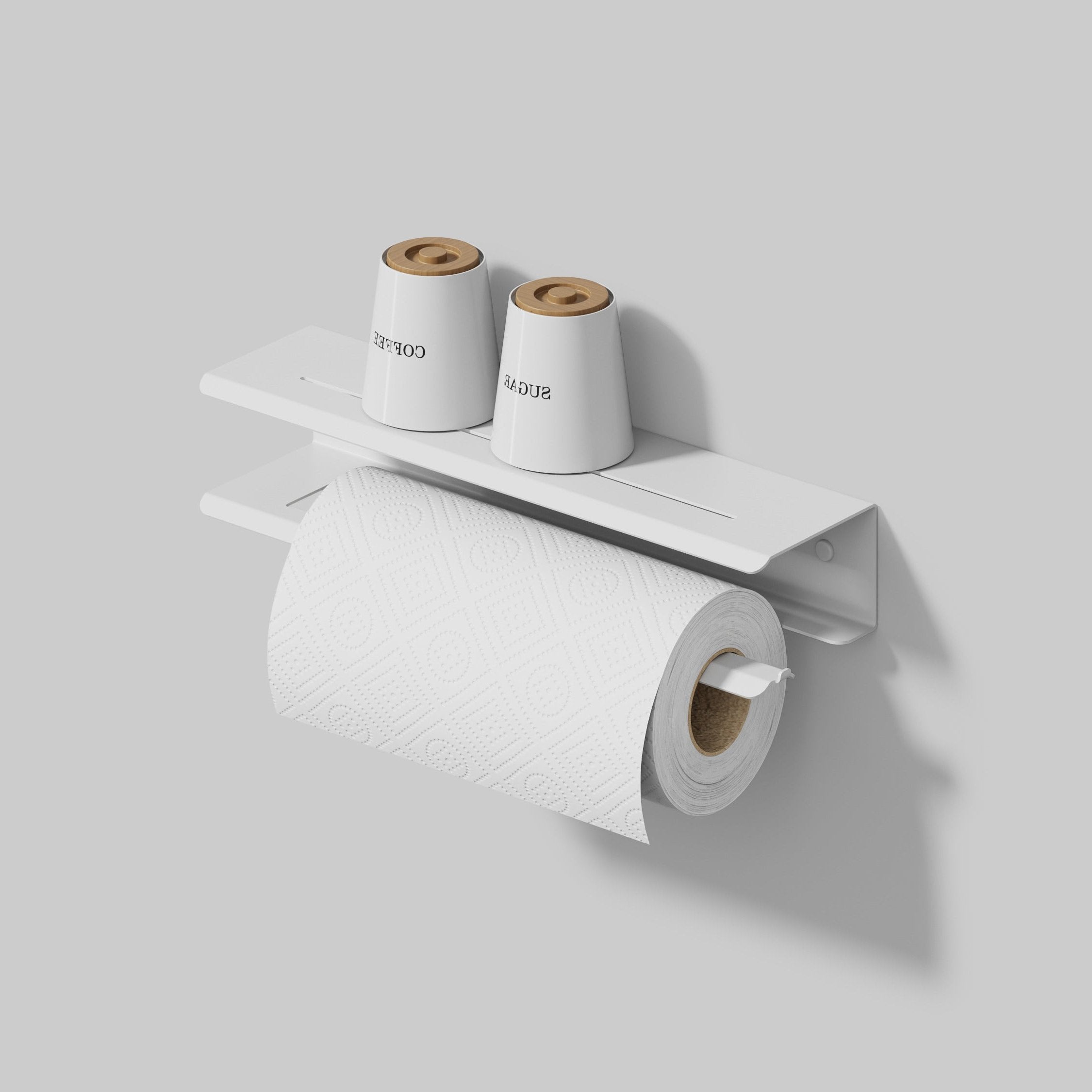 whita matte wall paper towel holder