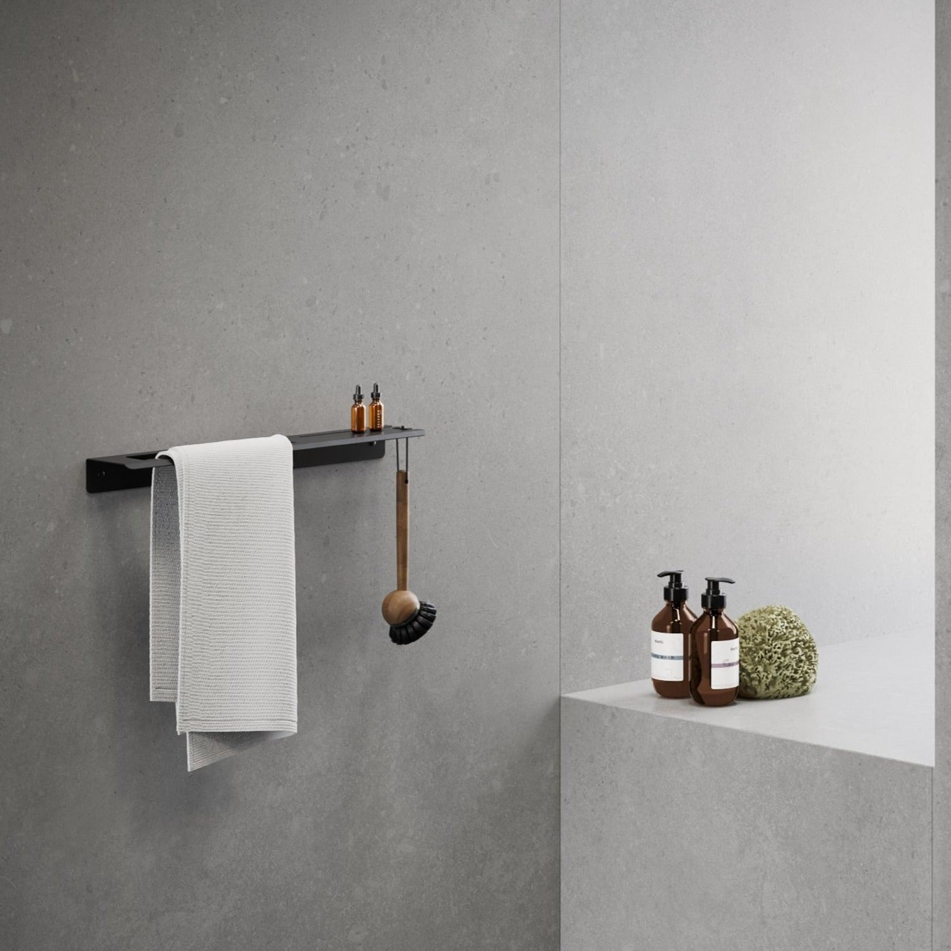 towel rack with hook slim