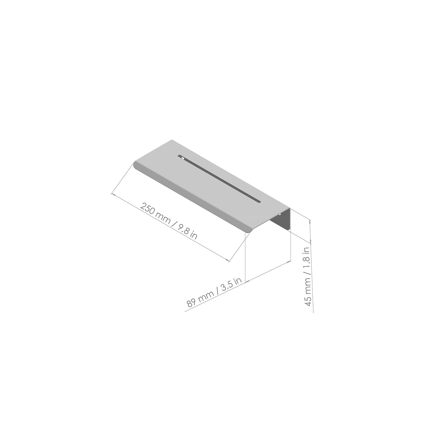 Shelf technical drawing