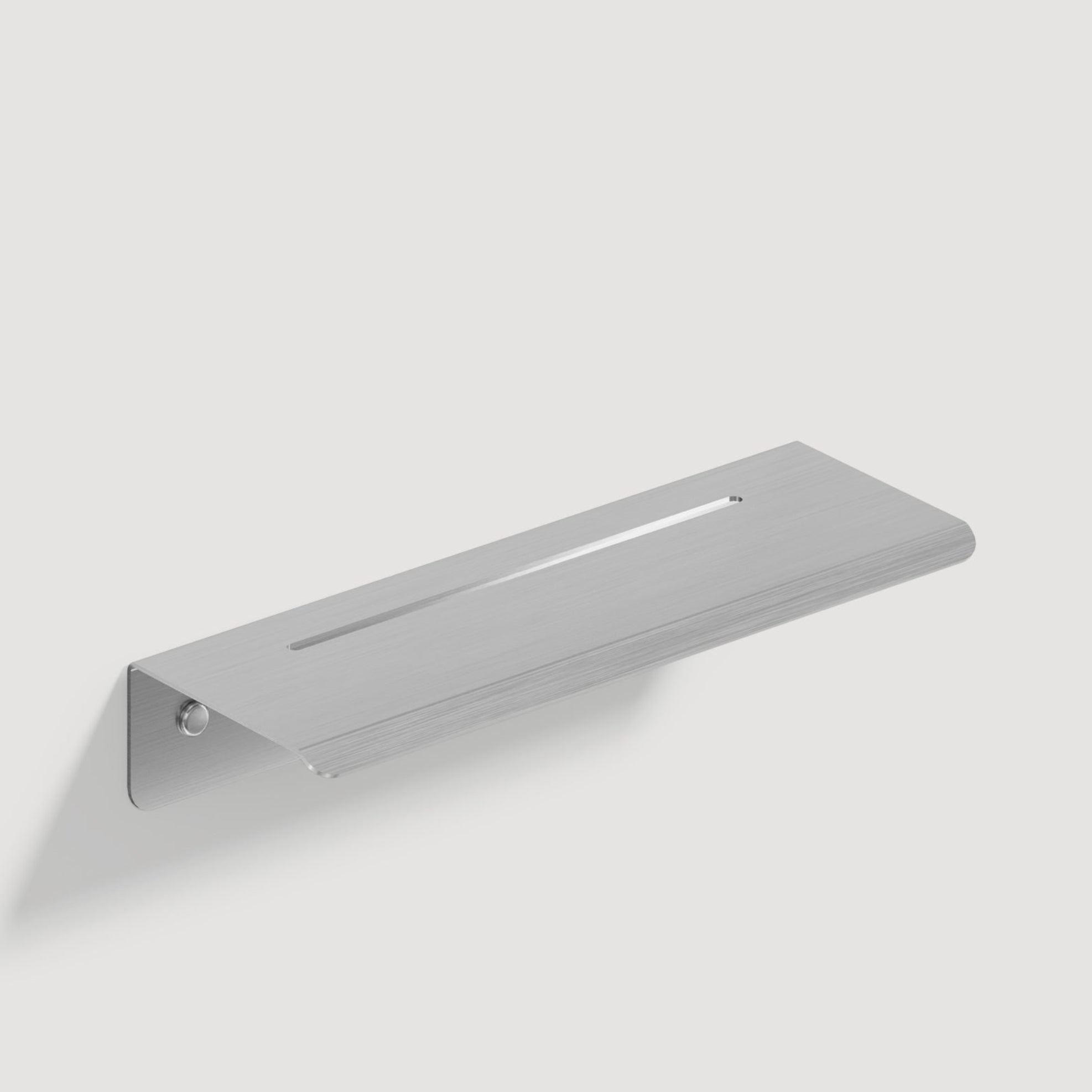 Brushed steel small shelf 250mm