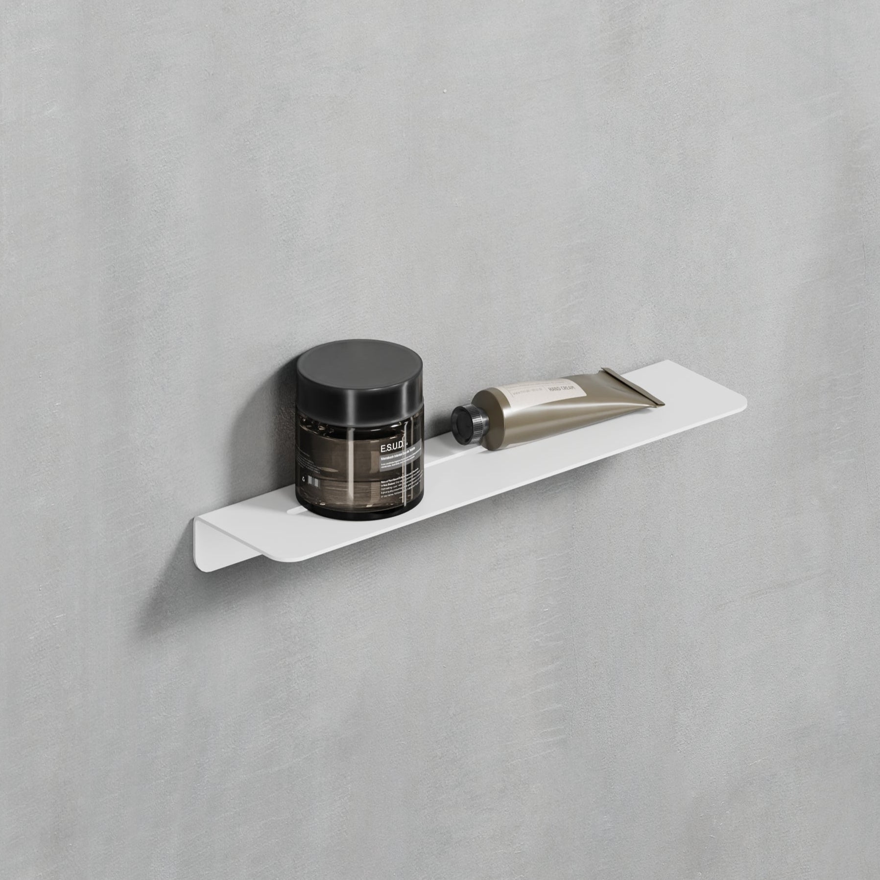 white metal shelf mini