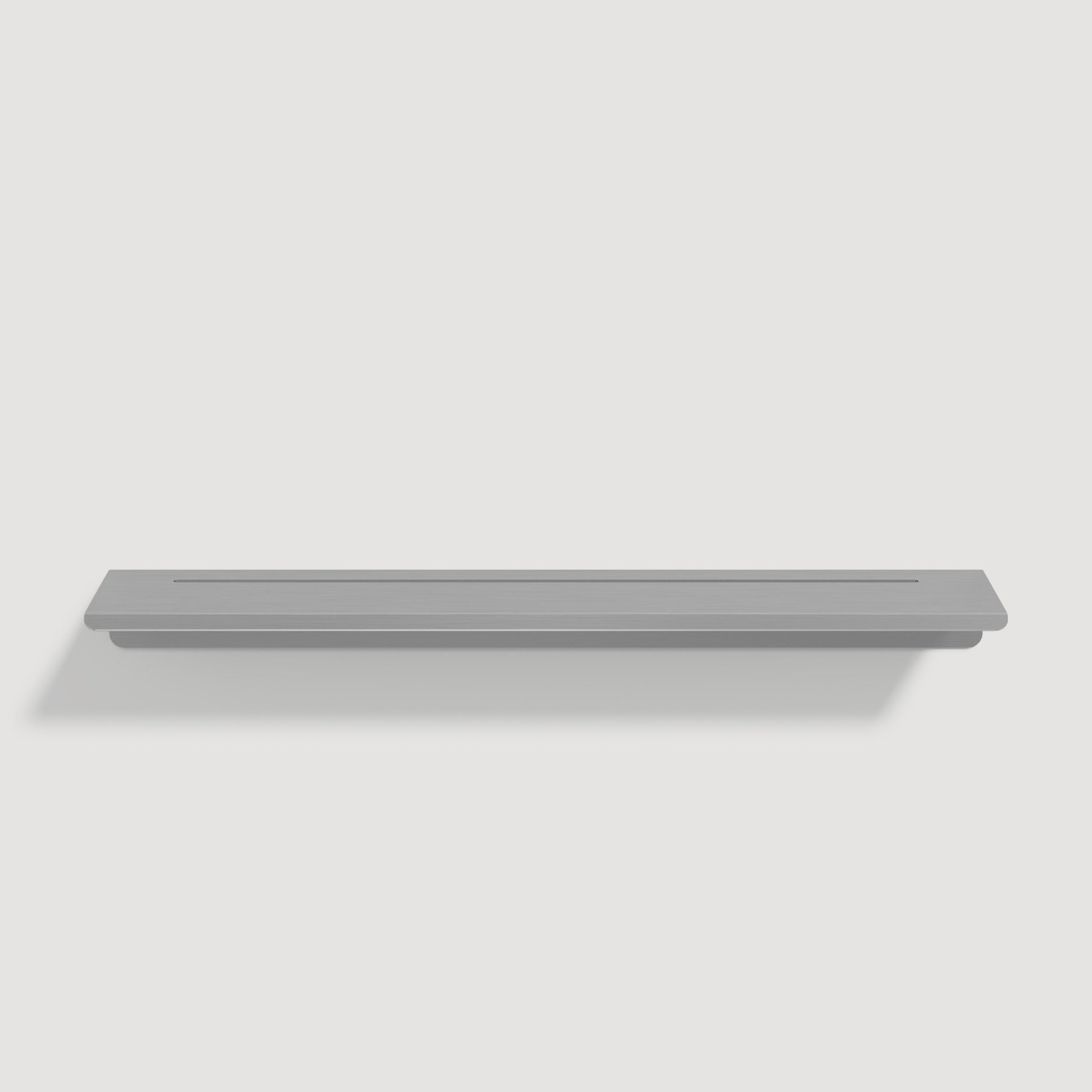 Steel shelf on the wall
