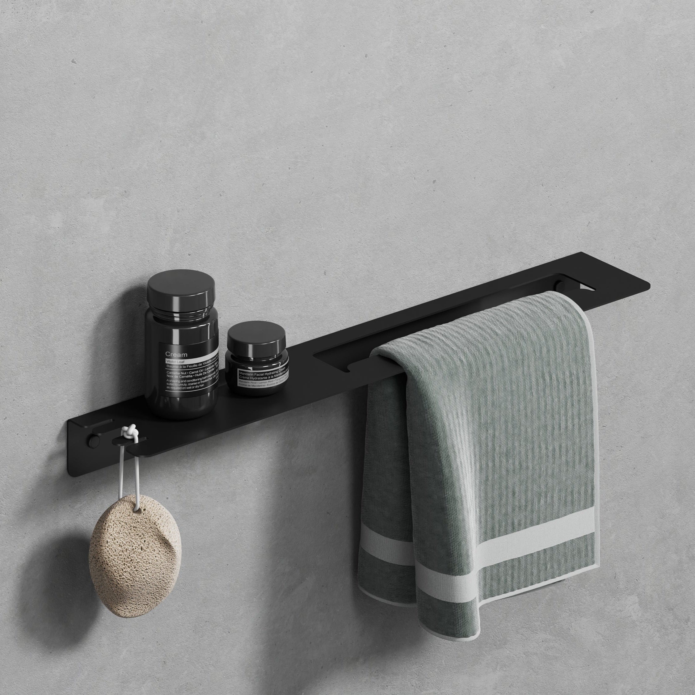 towel shelf with hook peak