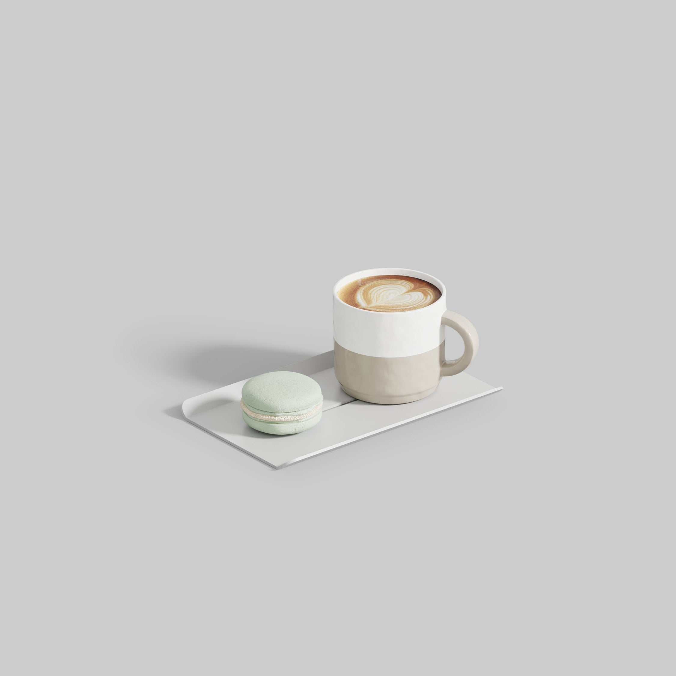 white coffee tray