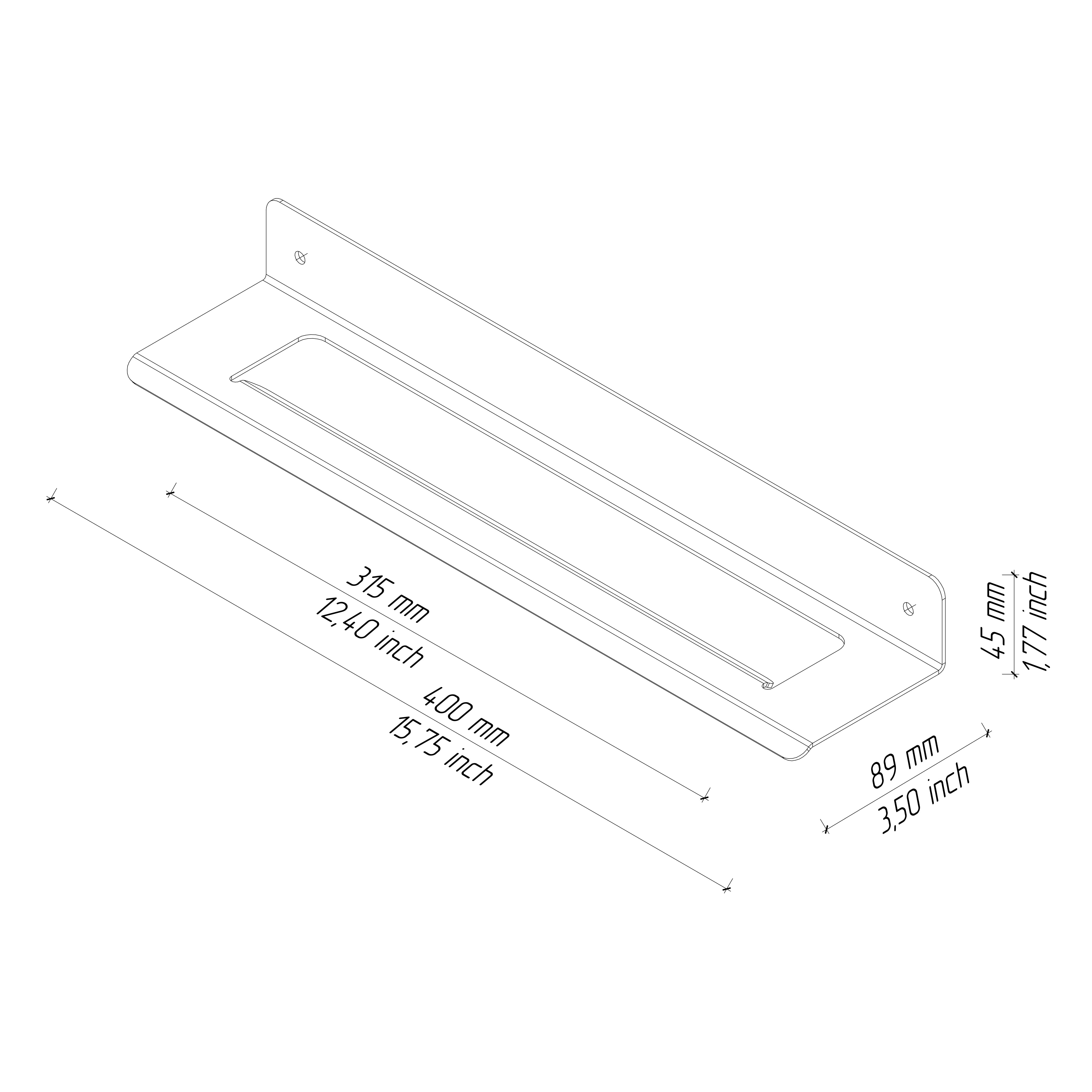 kitchen towel holder drawing