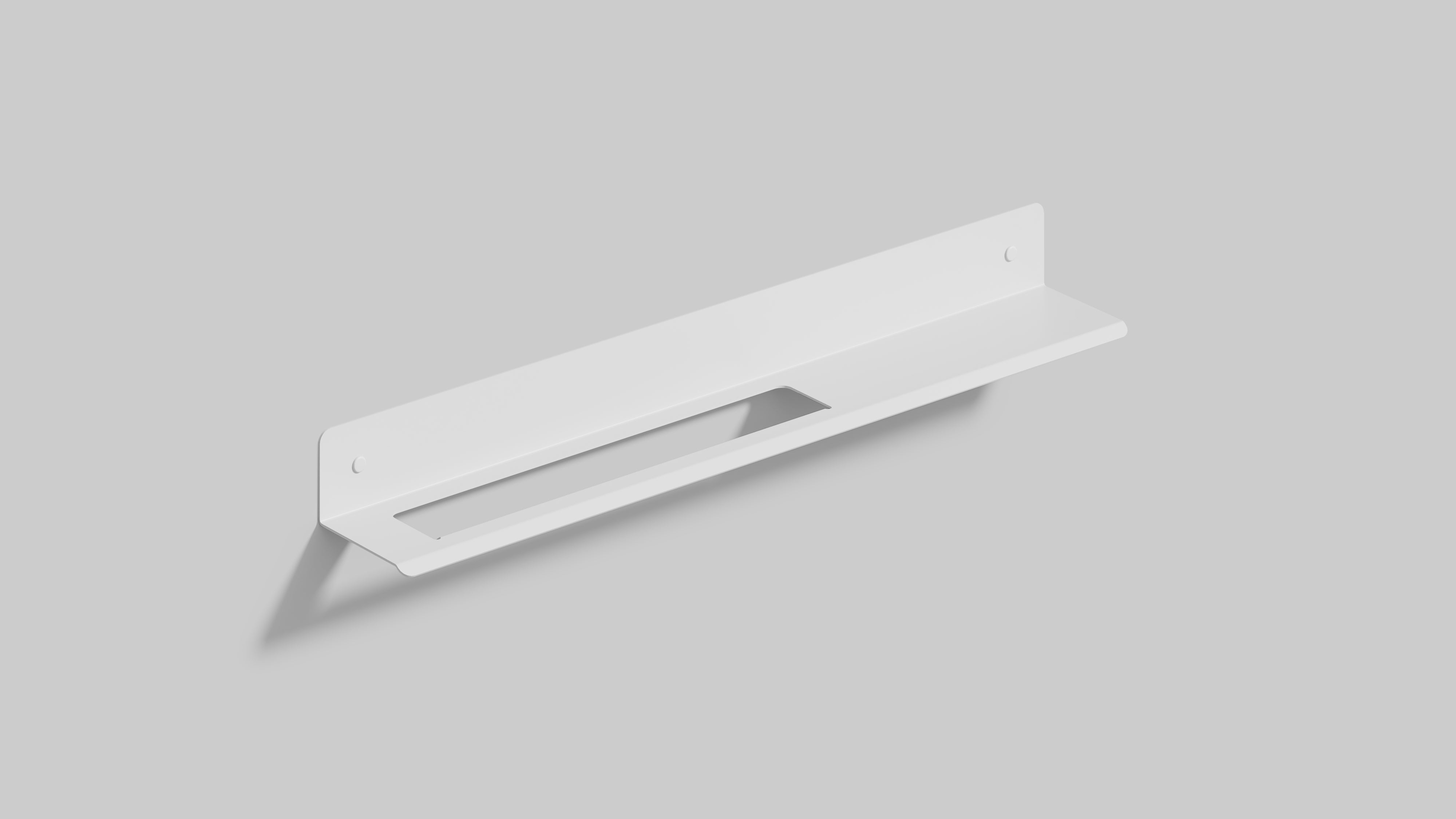 white matte wall towel hanger