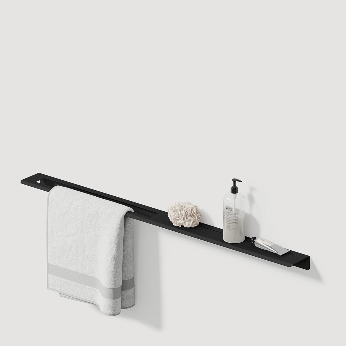 bathroom shelf with towel rack slim