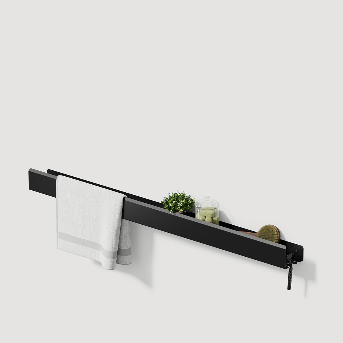 modern steel bathroom shelf