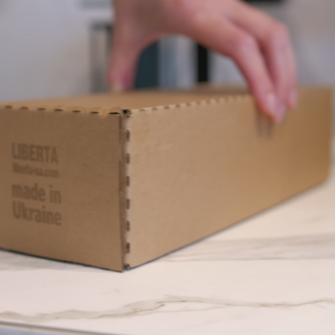 metal shower shelf in the box