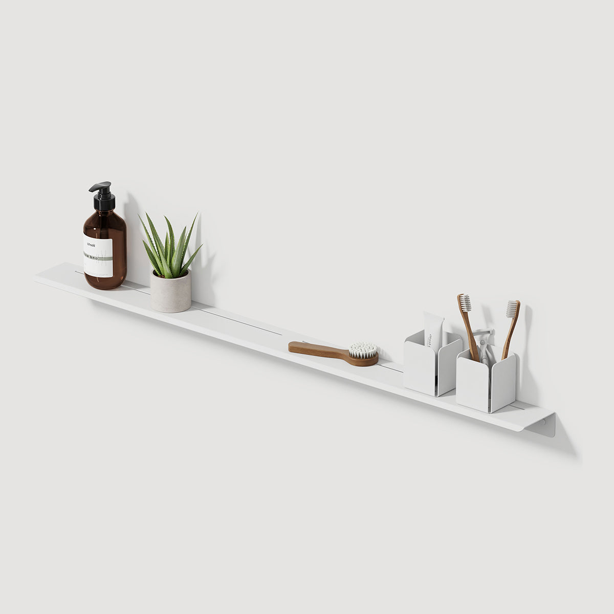 white Shower Shelf Slim